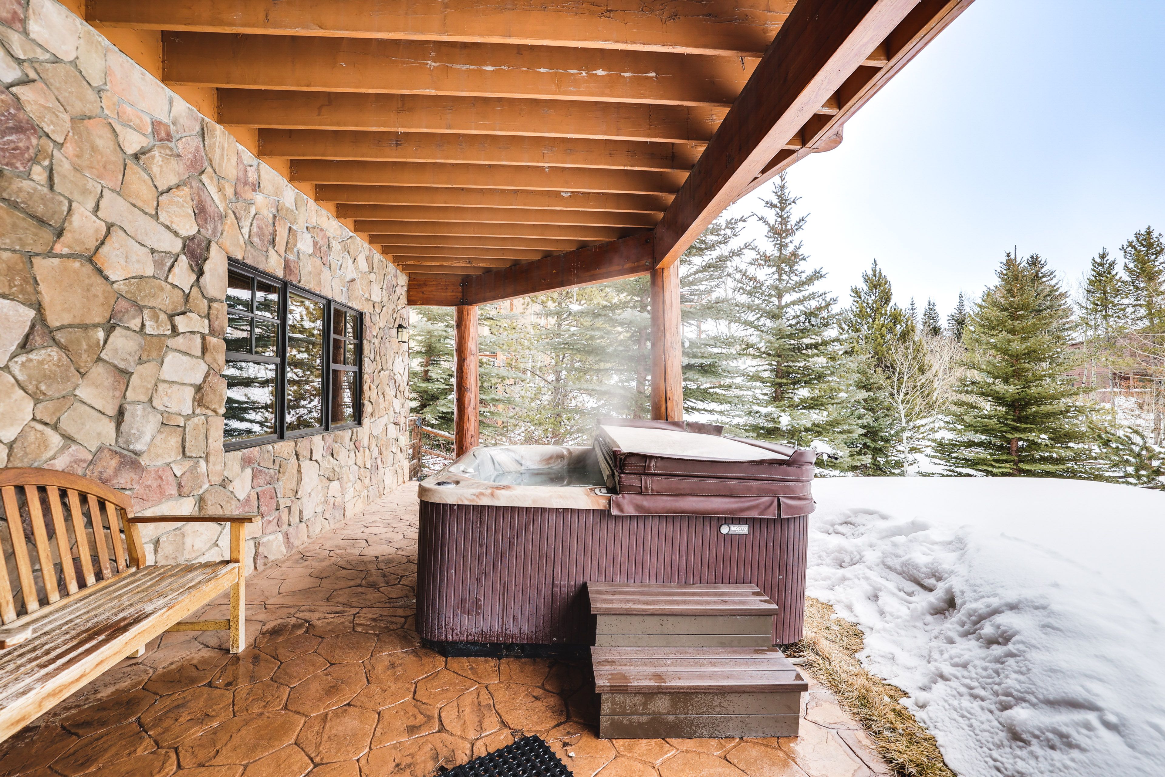 Covered Patio | Private Hot Tub