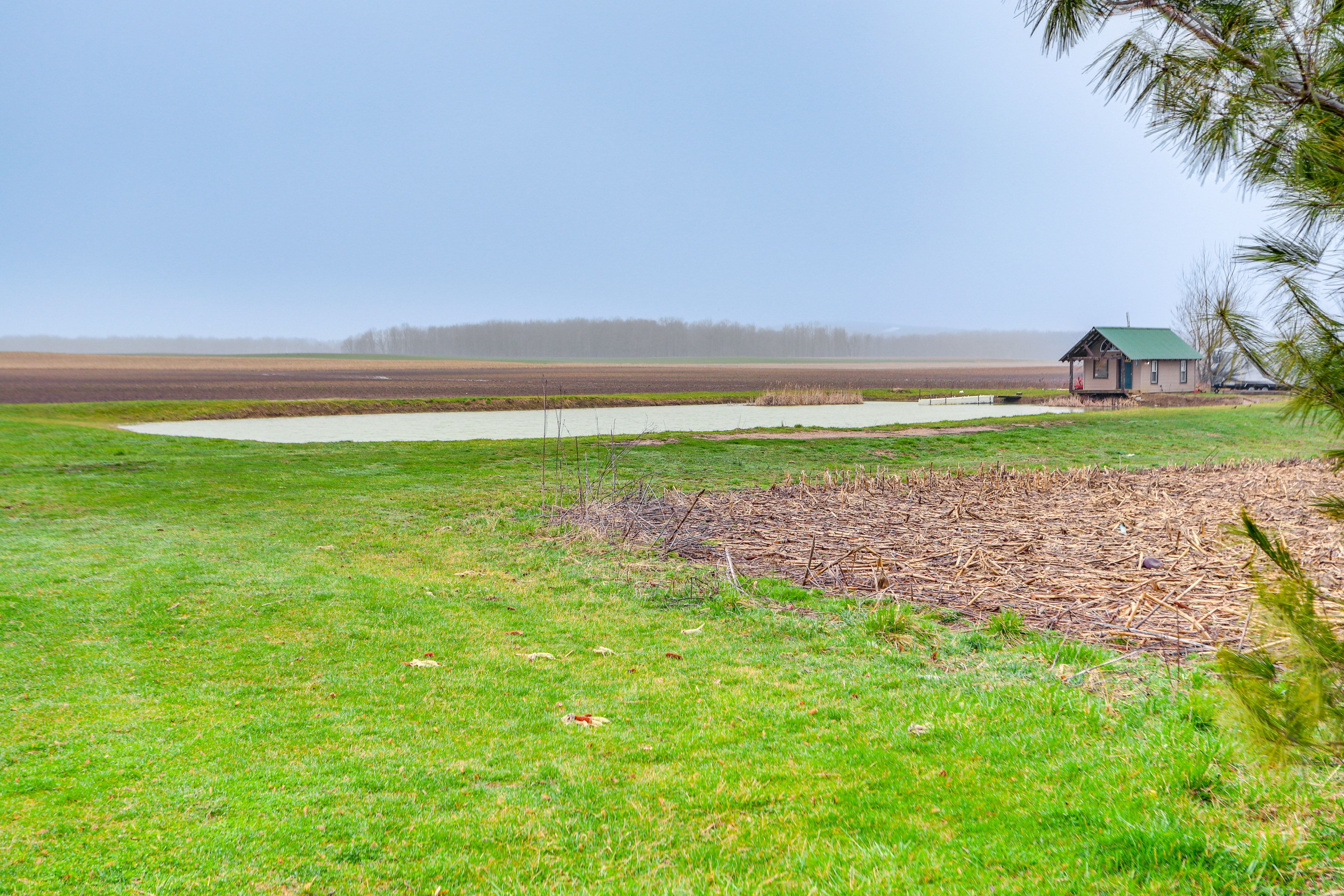 House Exterior | Fishing Pond On-Site