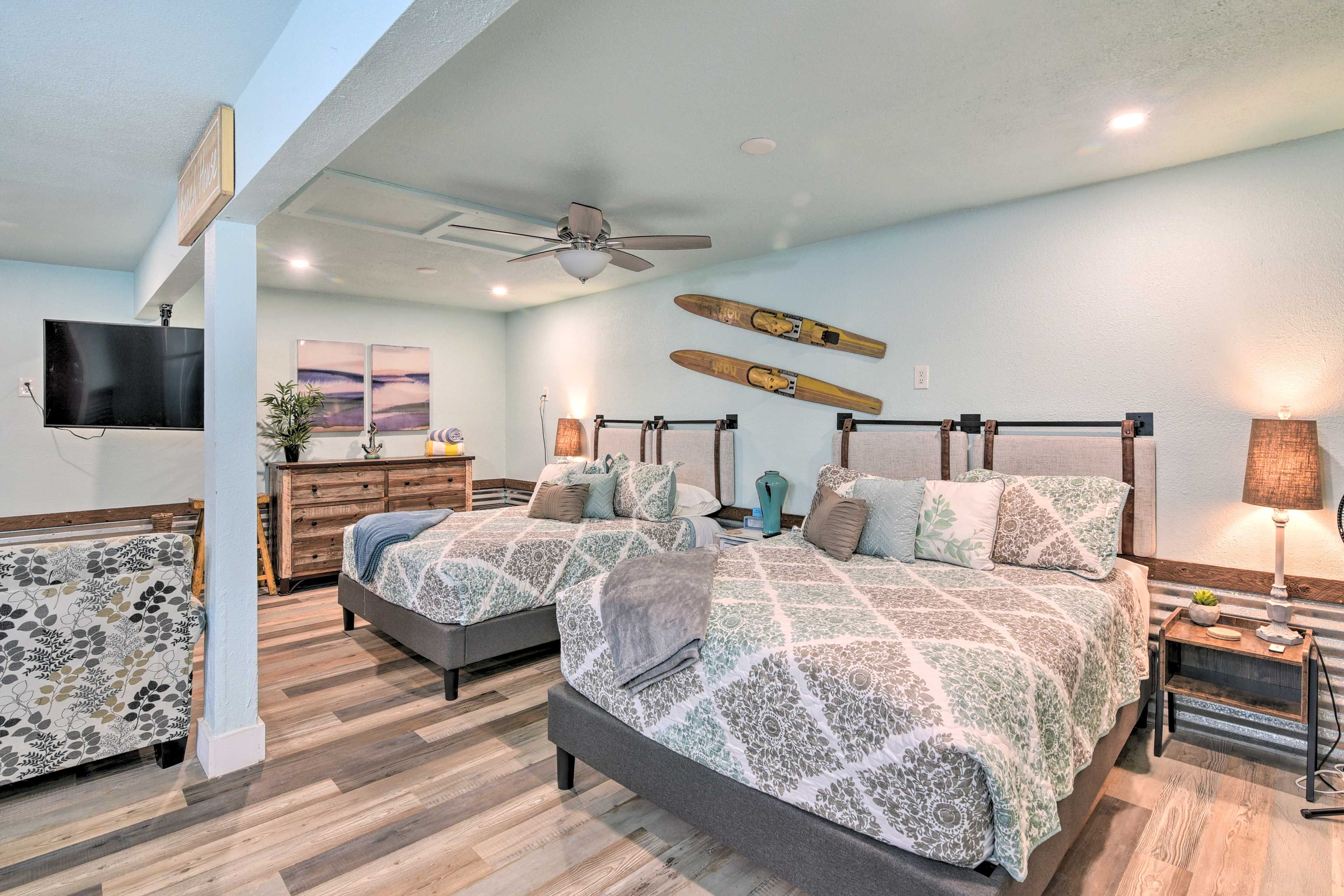 Bedroom 4 | Detached Studio | Sleeping Area | 2 Queen Beds
