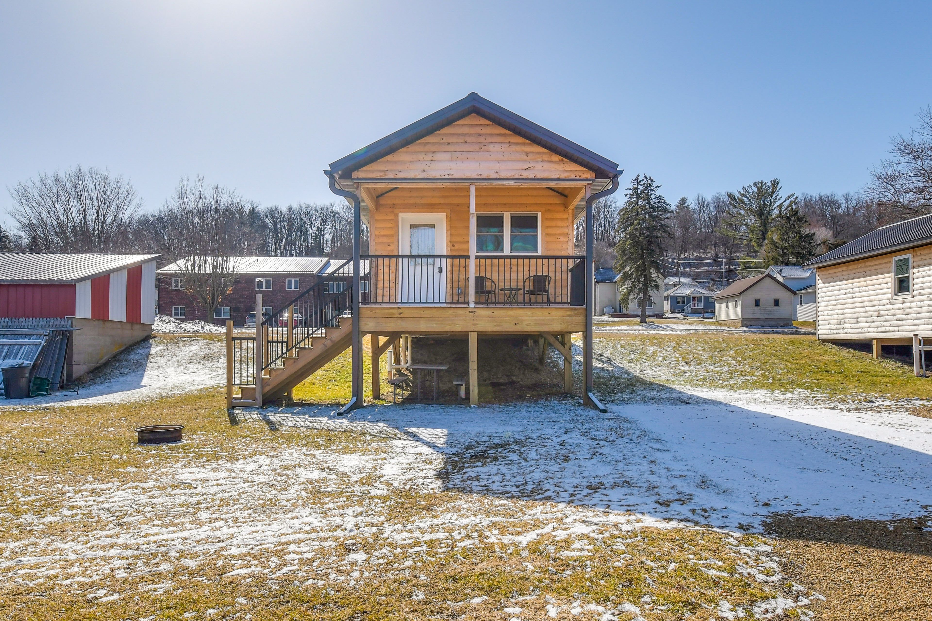 Blanchardville Vacation Rental | 1BR | 1BA | 520 Sq Ft | Step-Free Entry