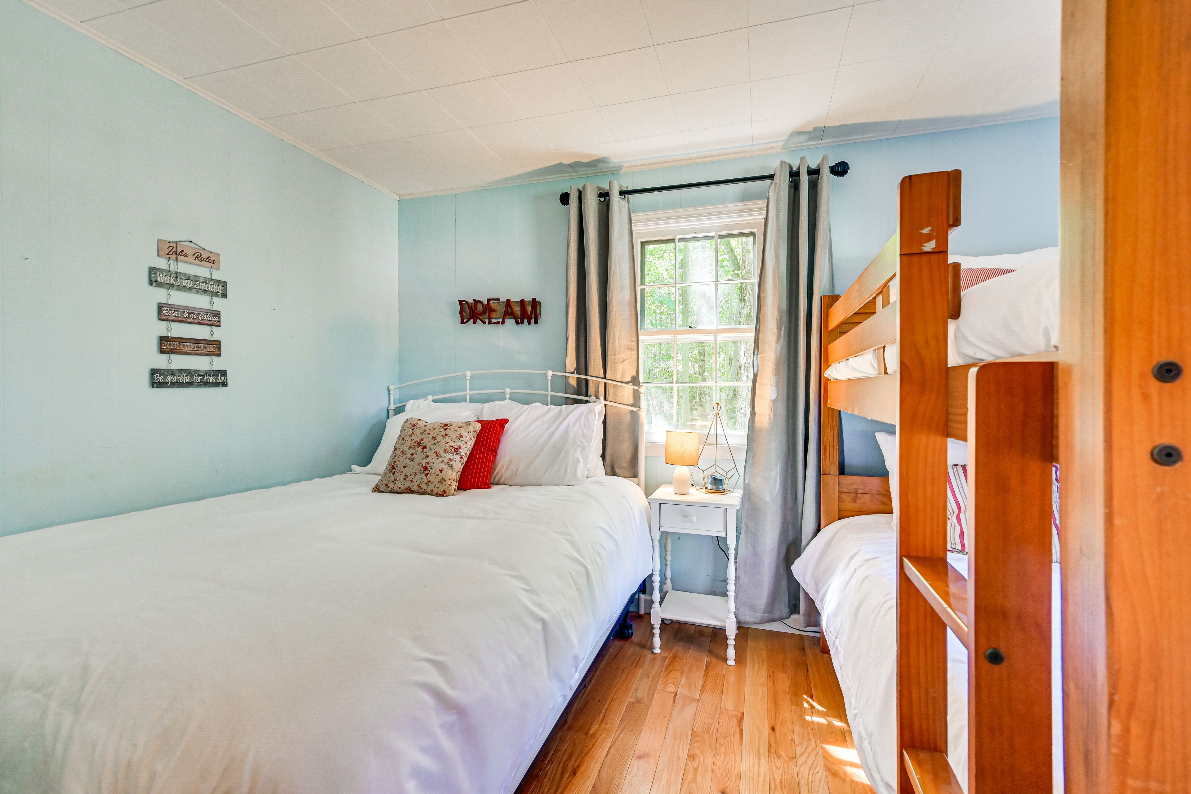 Bedroom 1 | Main Level | Queen Bed | Twin Bunk Bed | Linens Provided