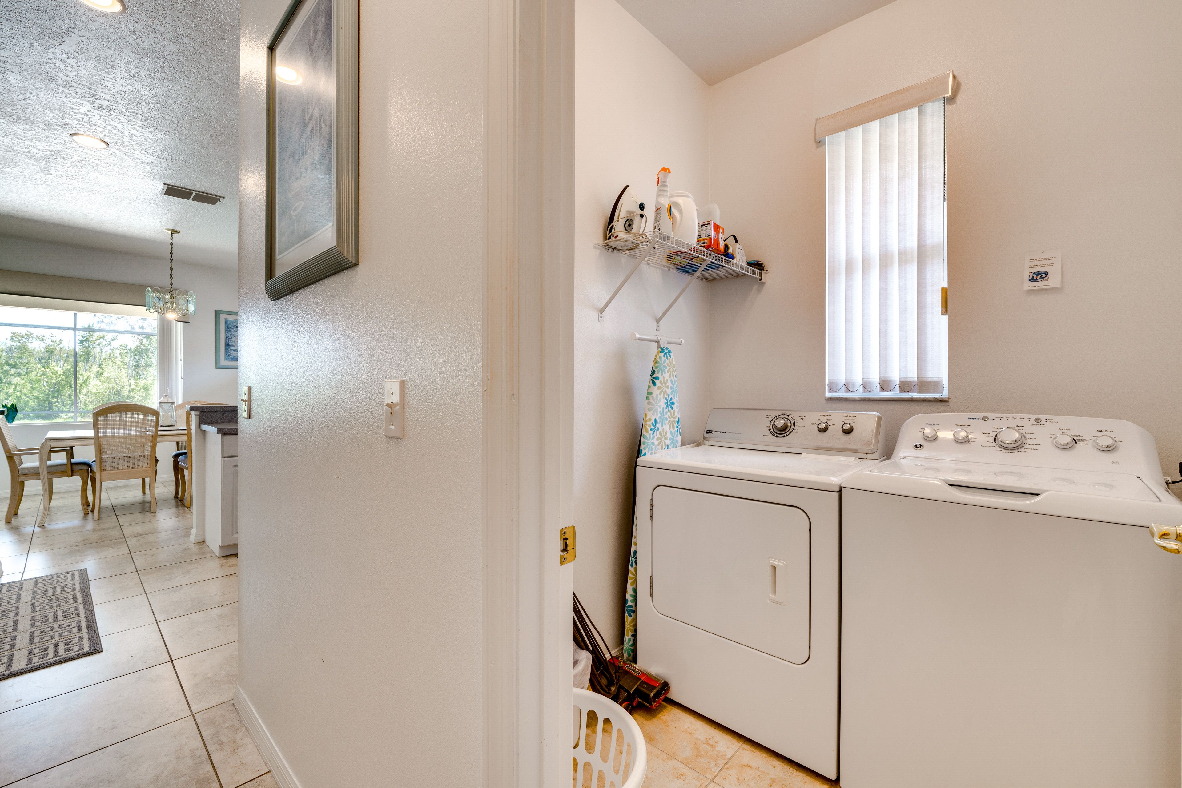 Washer & Dryer | Detergent Provided