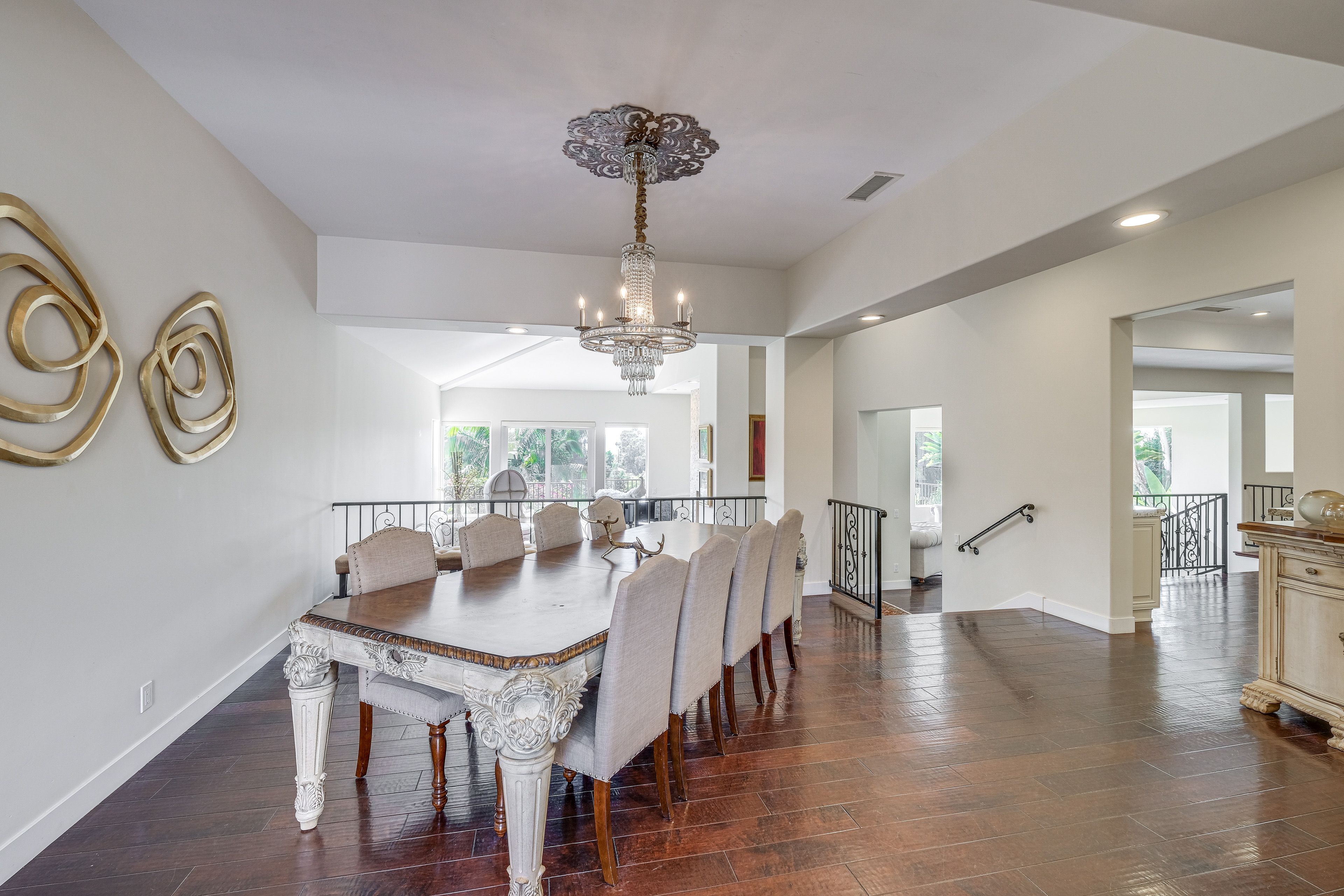 Dining Area | Main Level w/ Steps to Access | Dishware + Flatware