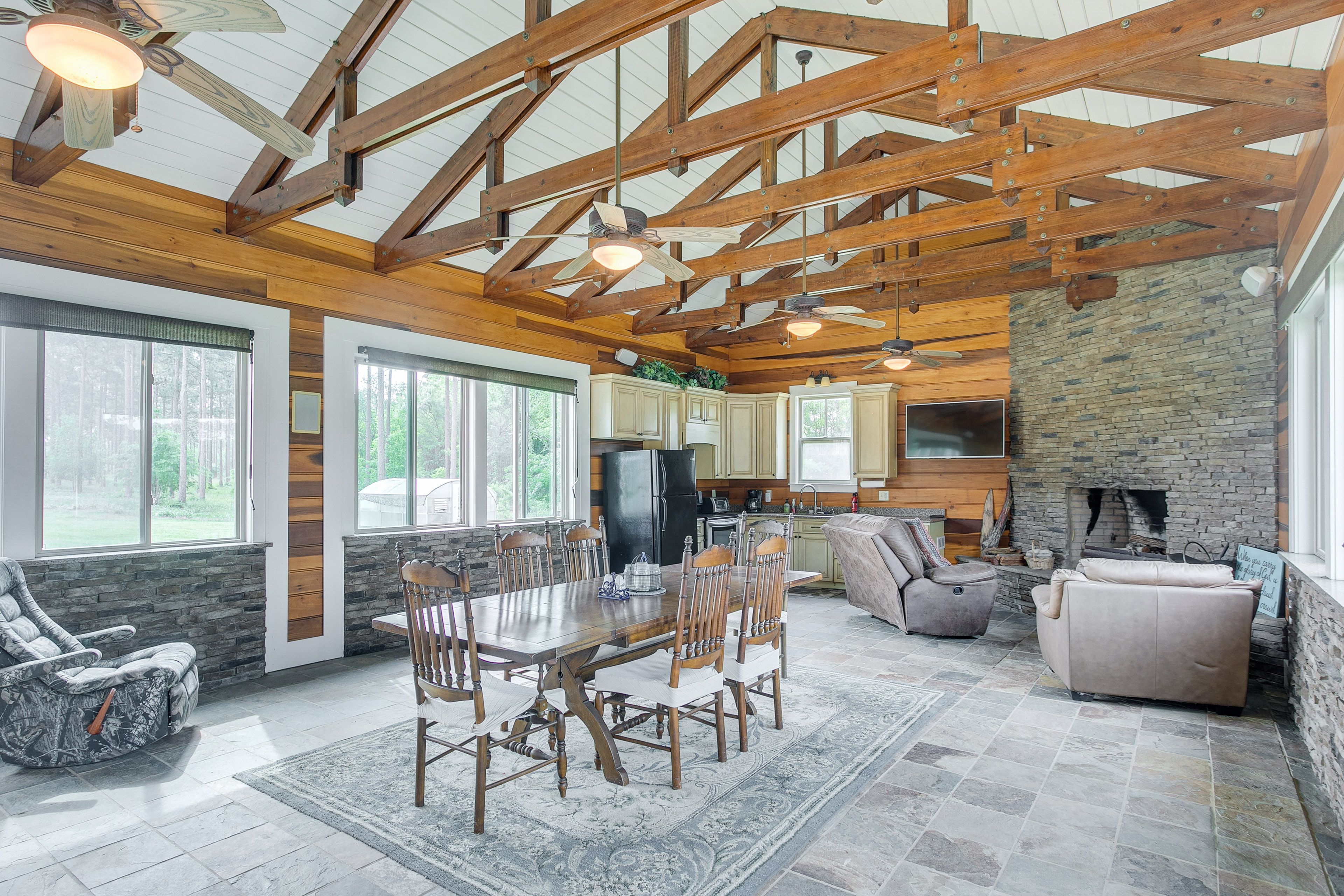Detached Great Room | Additional Dining Area | Wood-Burning Fireplace