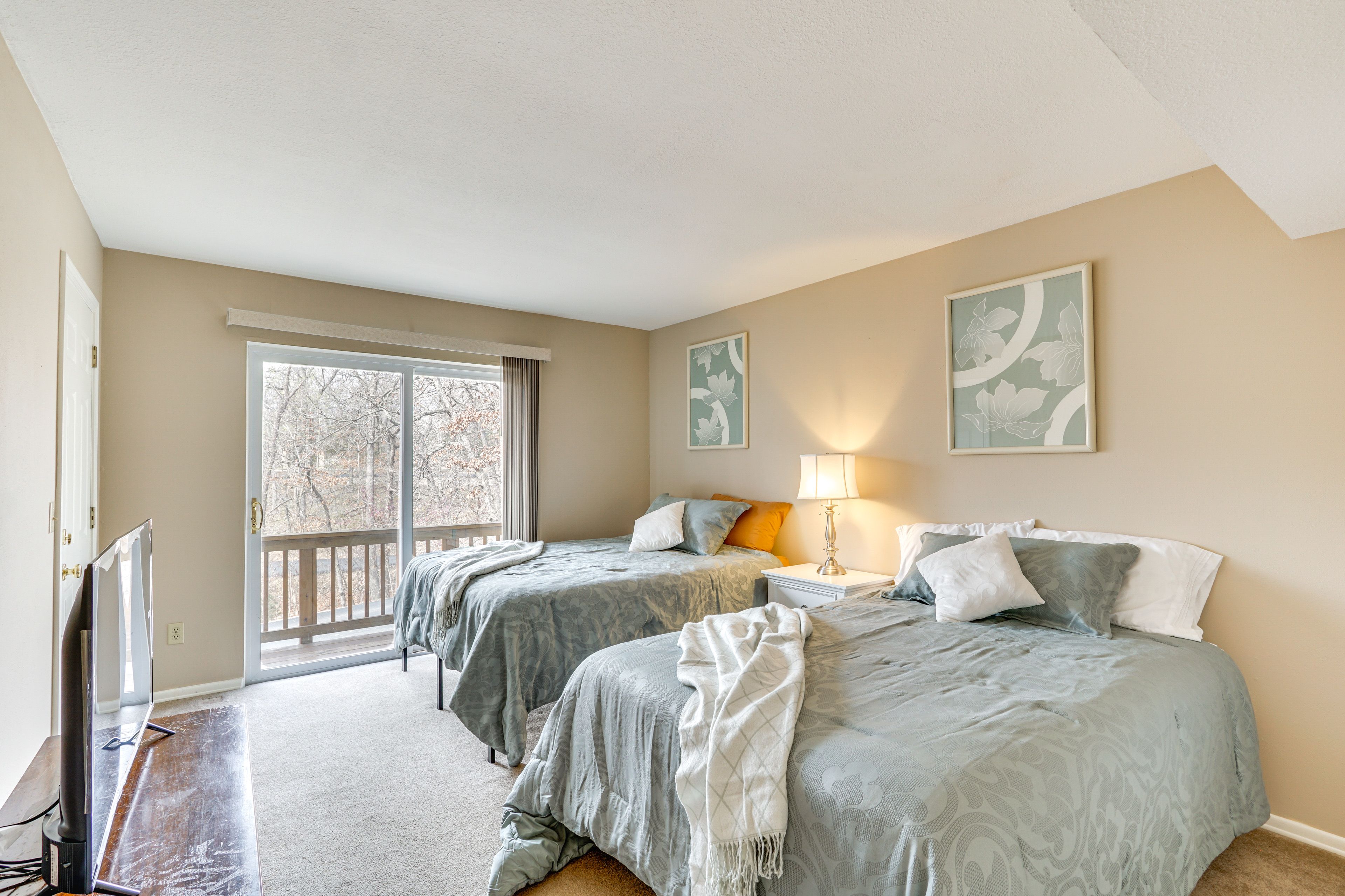 Bedroom 3 | Queen Bed | Full Bed | Front Porch Access