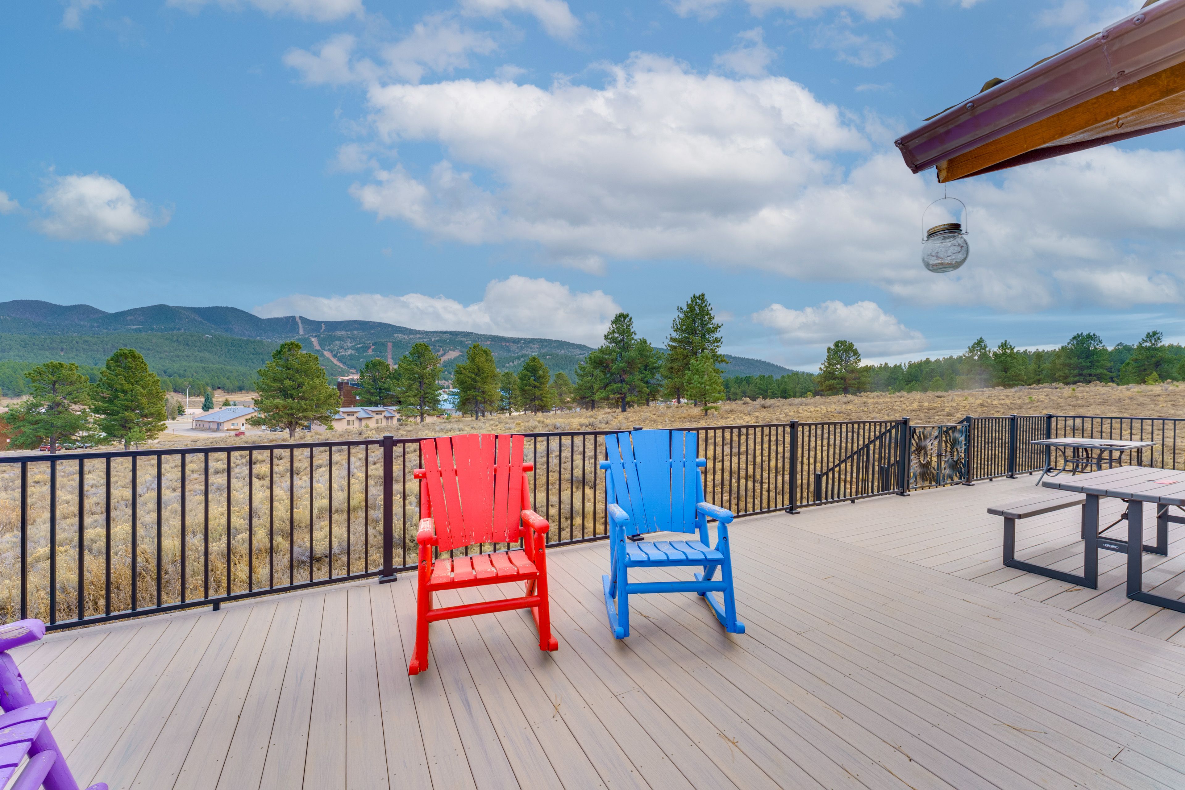Furnished Deck | Mountain Views | Outdoor Dining
