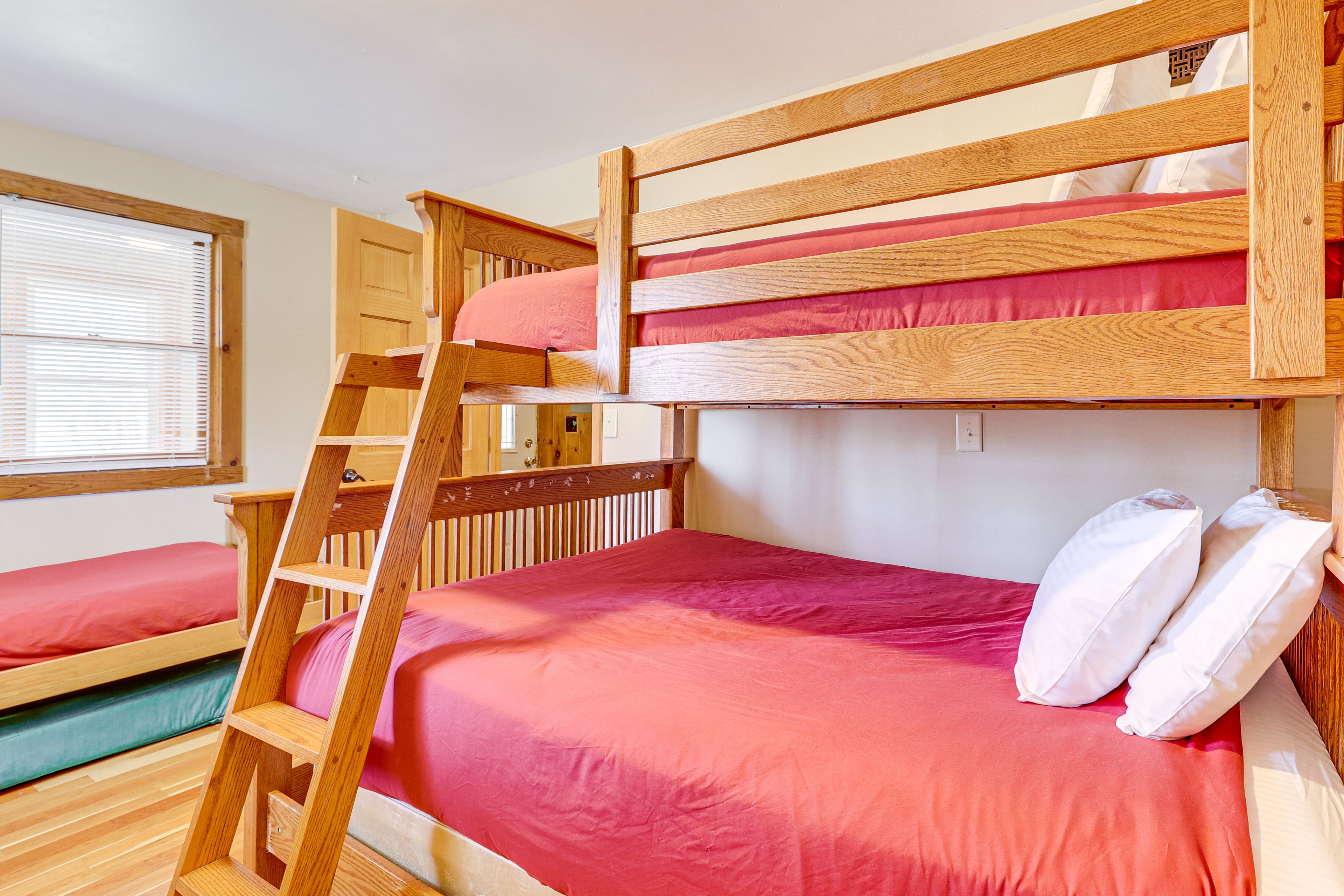 Bedroom 1 | Twin/Full Bunk Bed | Twin Bed | Linens Provided | 1st Floor