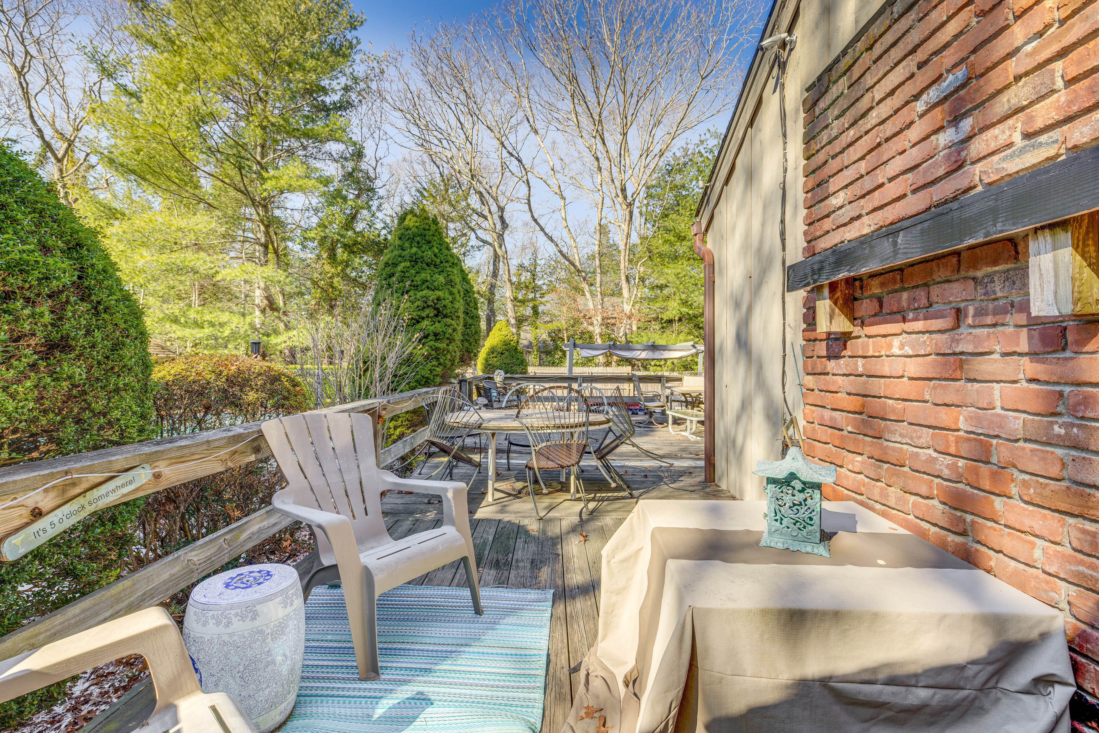 House Exterior | Furnished Deck | 2 Dining Areas | Gas Grill | Smoker