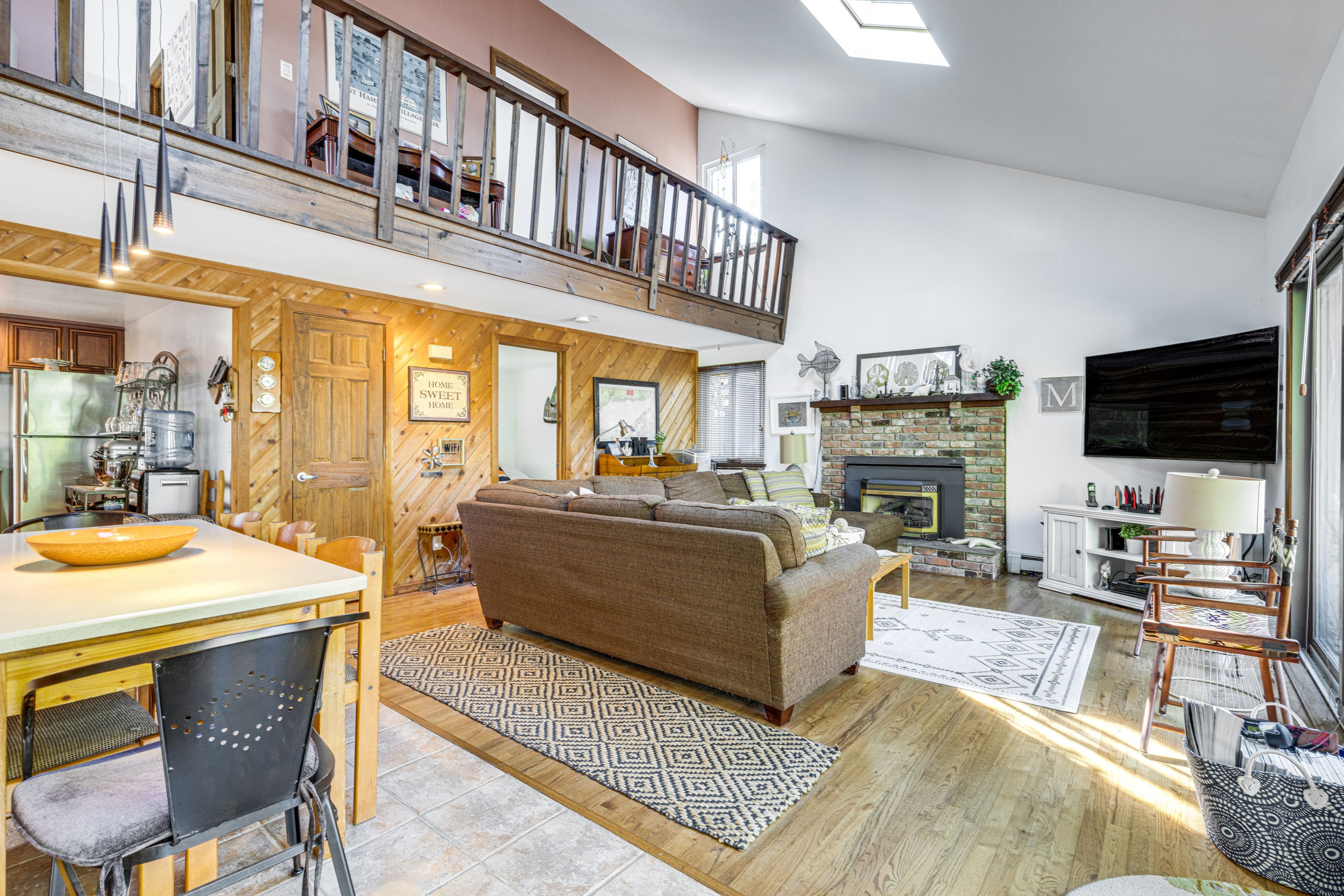 Living Area | Smart TV | Fireplace | 1st Floor