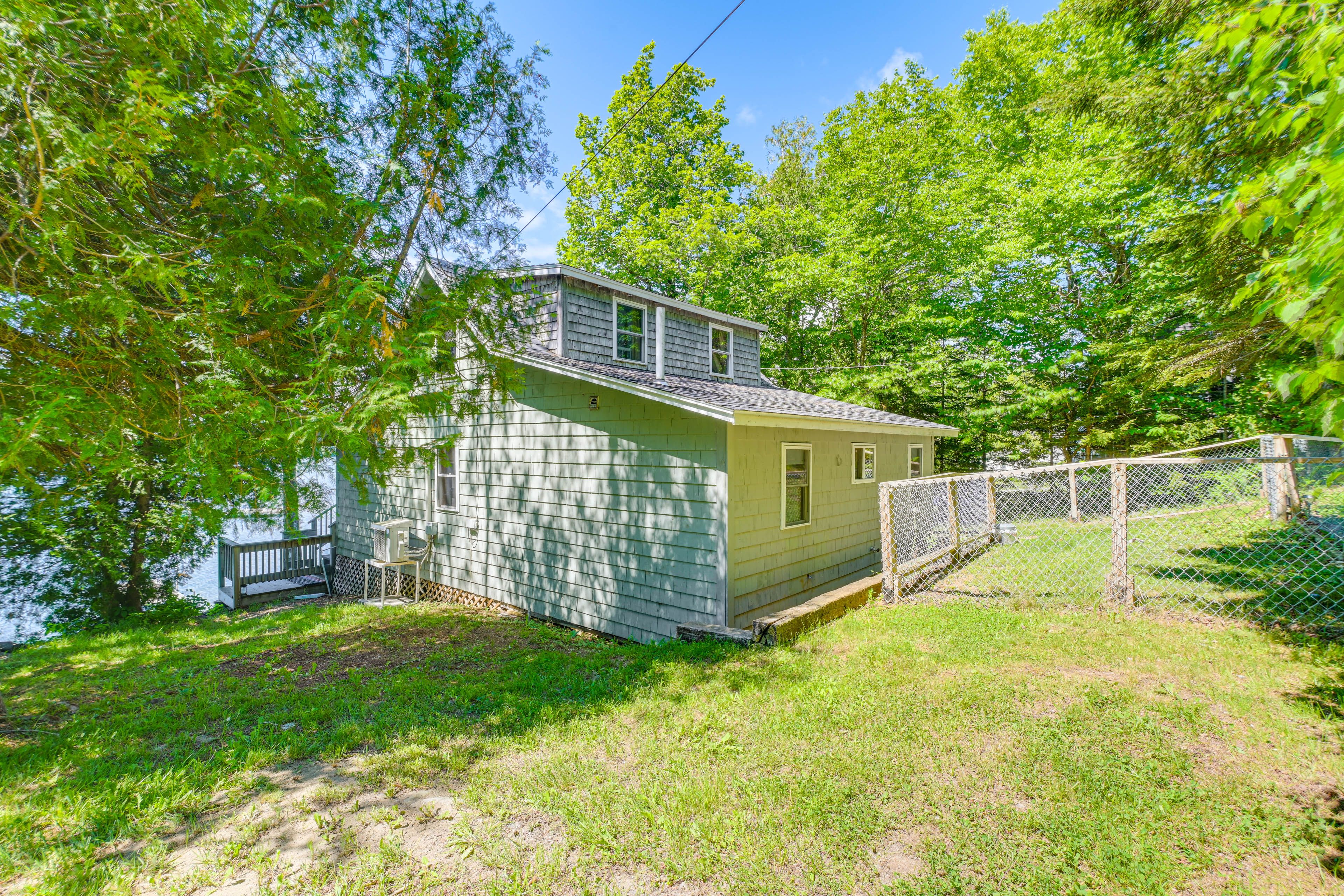 Cabin Exterior | Fenced Yard