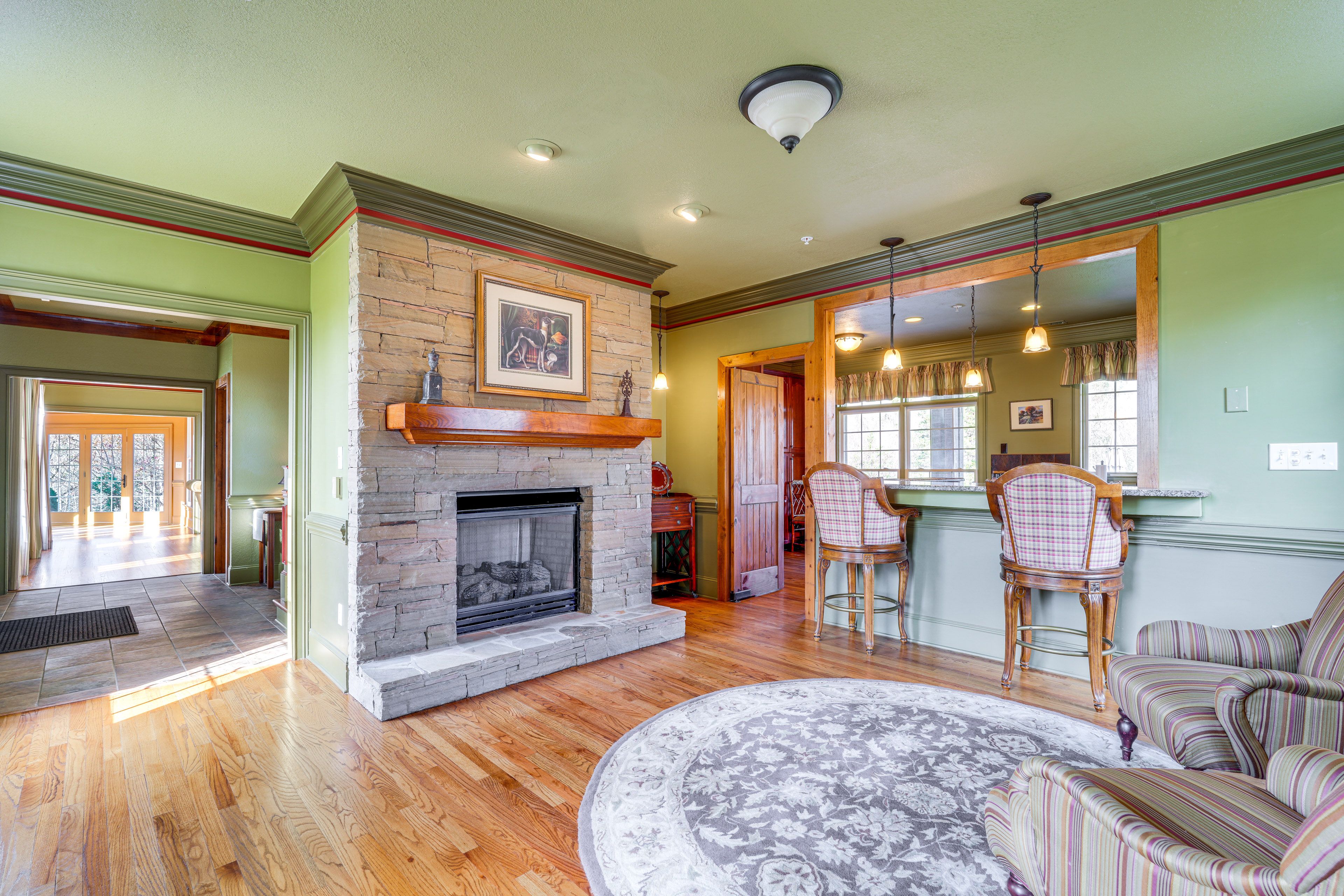 Sitting Room | 1st Floor | Decorative Fireplace