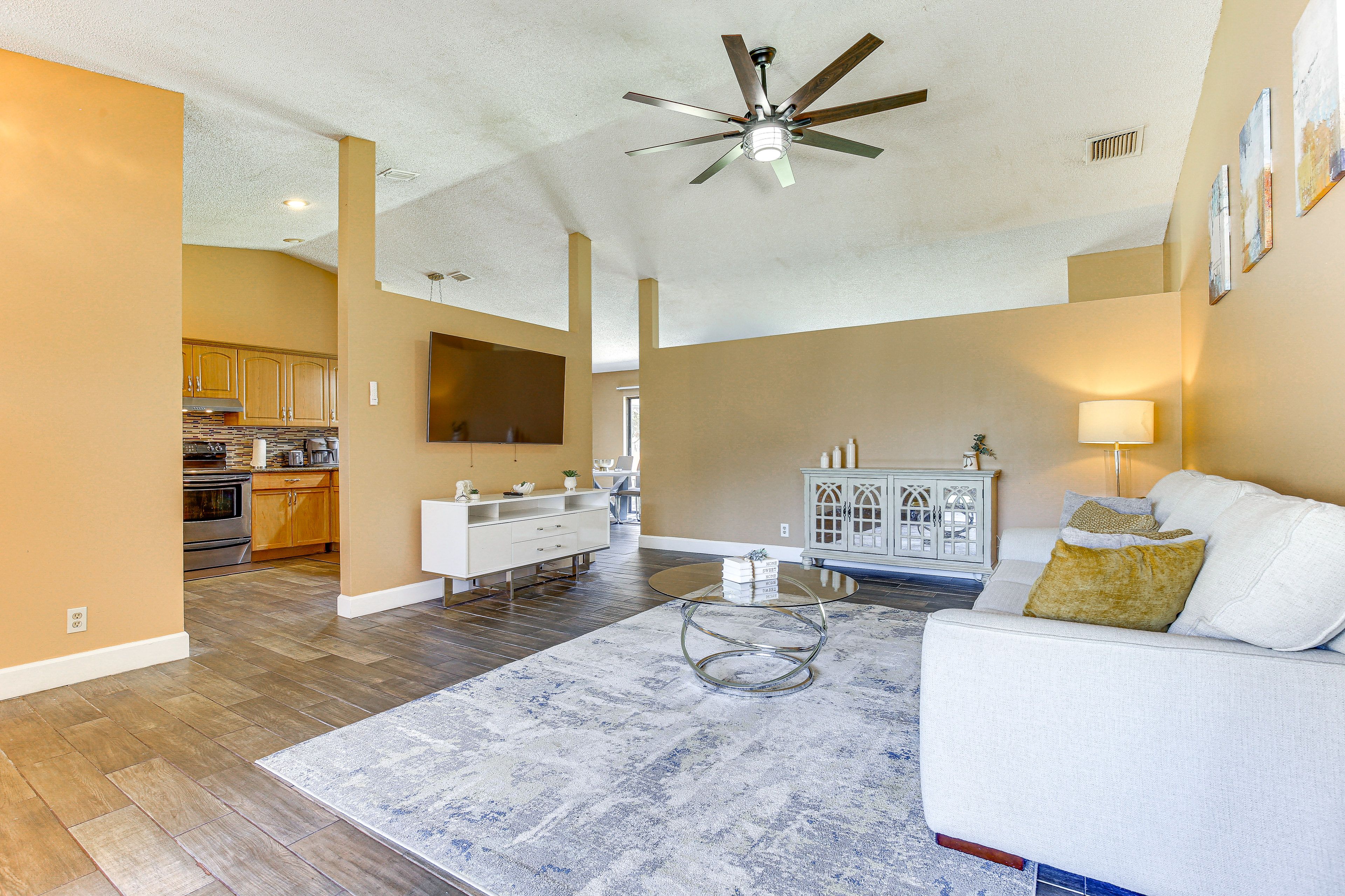 Living Room | Sleeper Sofa | Smart TV | Central Heating & A/C | Ceiling Fans