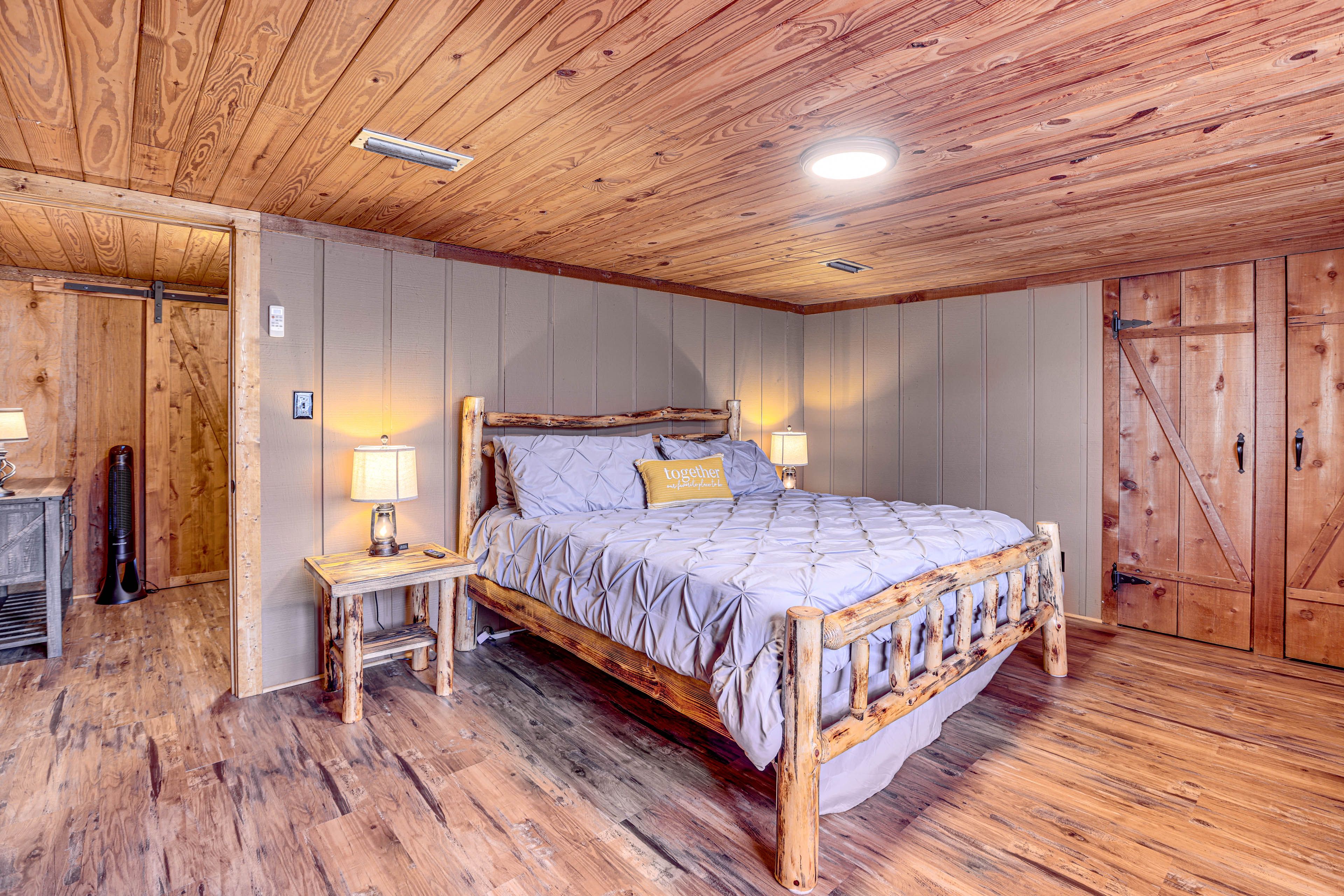 Bedroom 1 | 2nd Floor | King Bed | Smart TV | Mini-Split Heat & A/C Unit