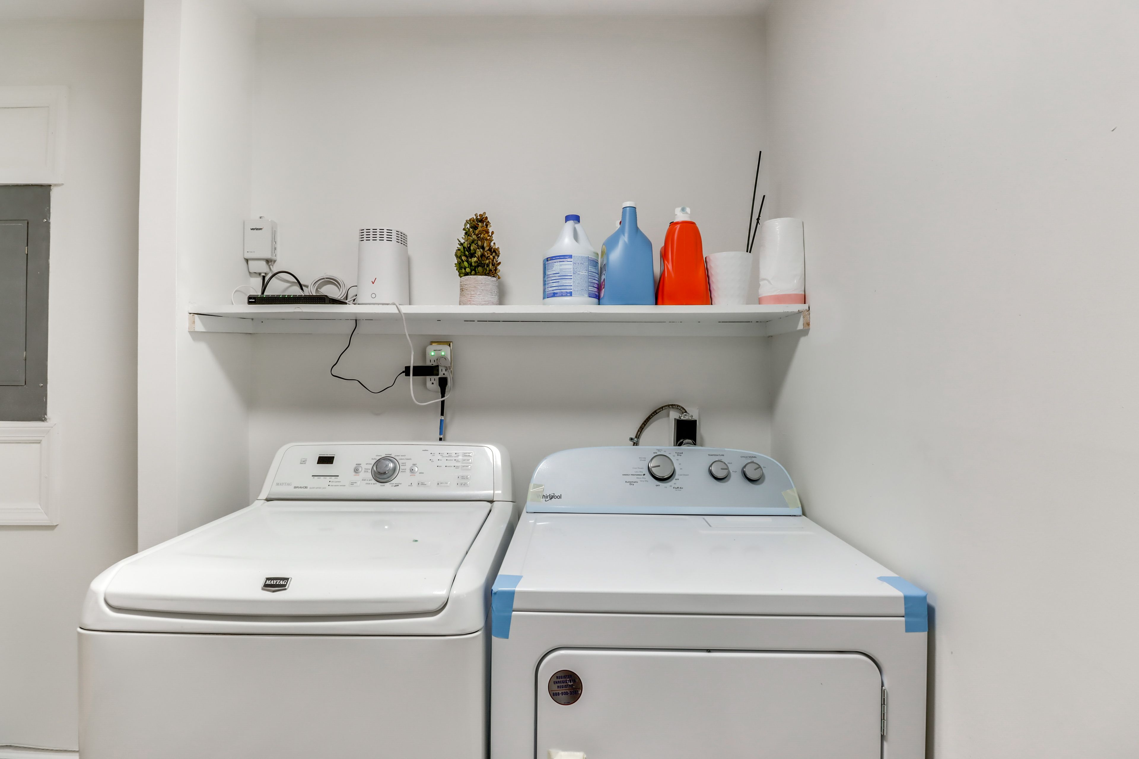 Laundry Area | Washer/Dryer | Hangers | Iron/Board | Trash Bags/Paper Towels