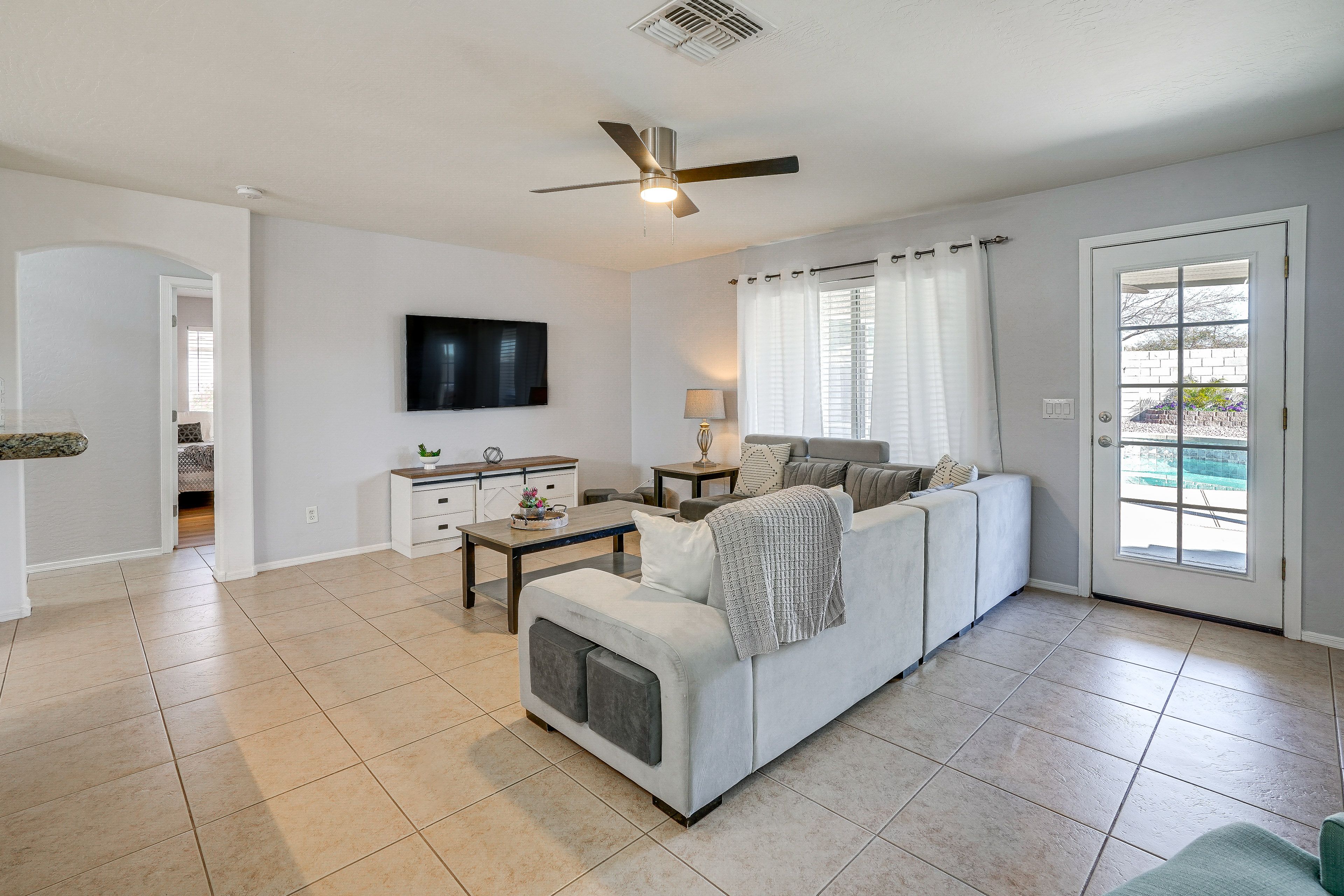 Living Room | Single-Story Home | Smart TV