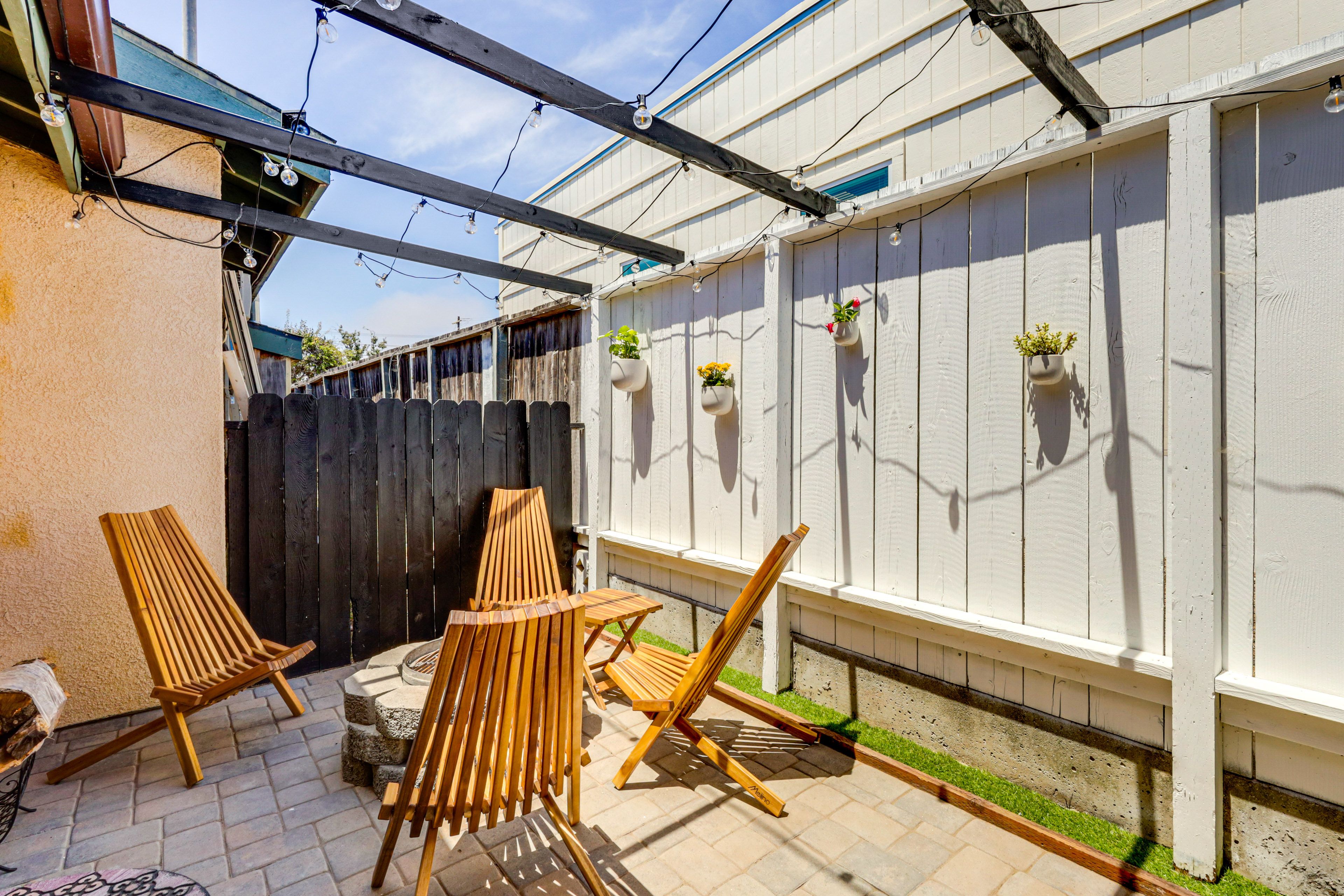 House Exterior | Furnished Patio | Wood-Burning Fire Pit (Starter Wood Provided)