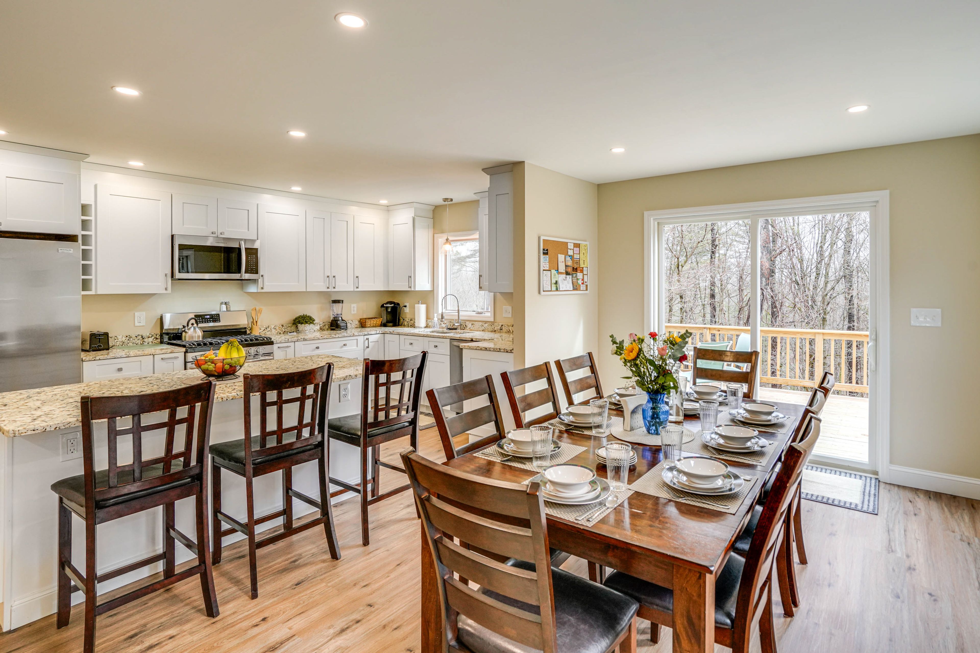 Dining Area | 1st Floor | Dining Table | Dishware/Flatware | Breakfast Bar