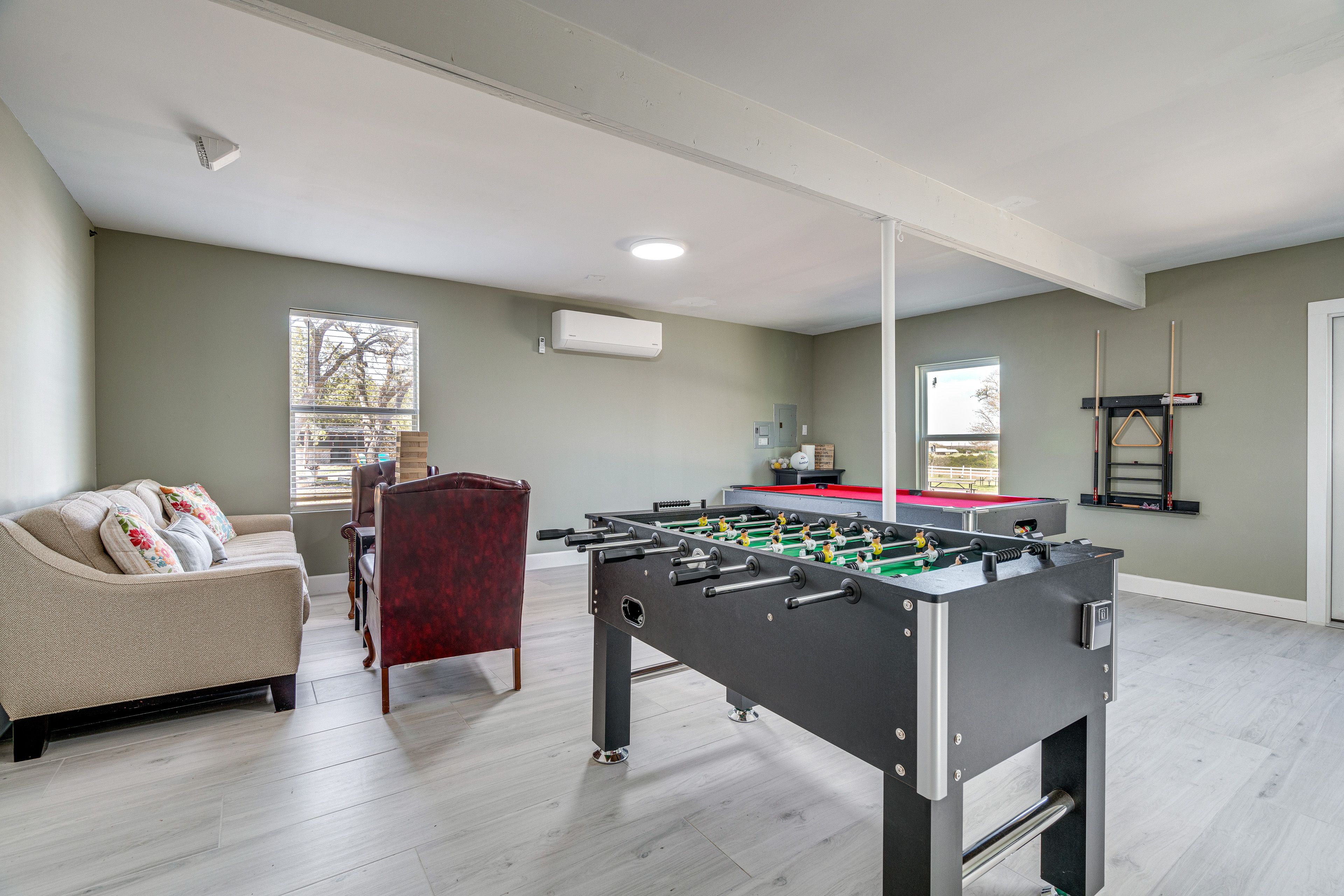 Game Room | 1st Floor | Foosball Table | Pool Table | Air Hockey Table