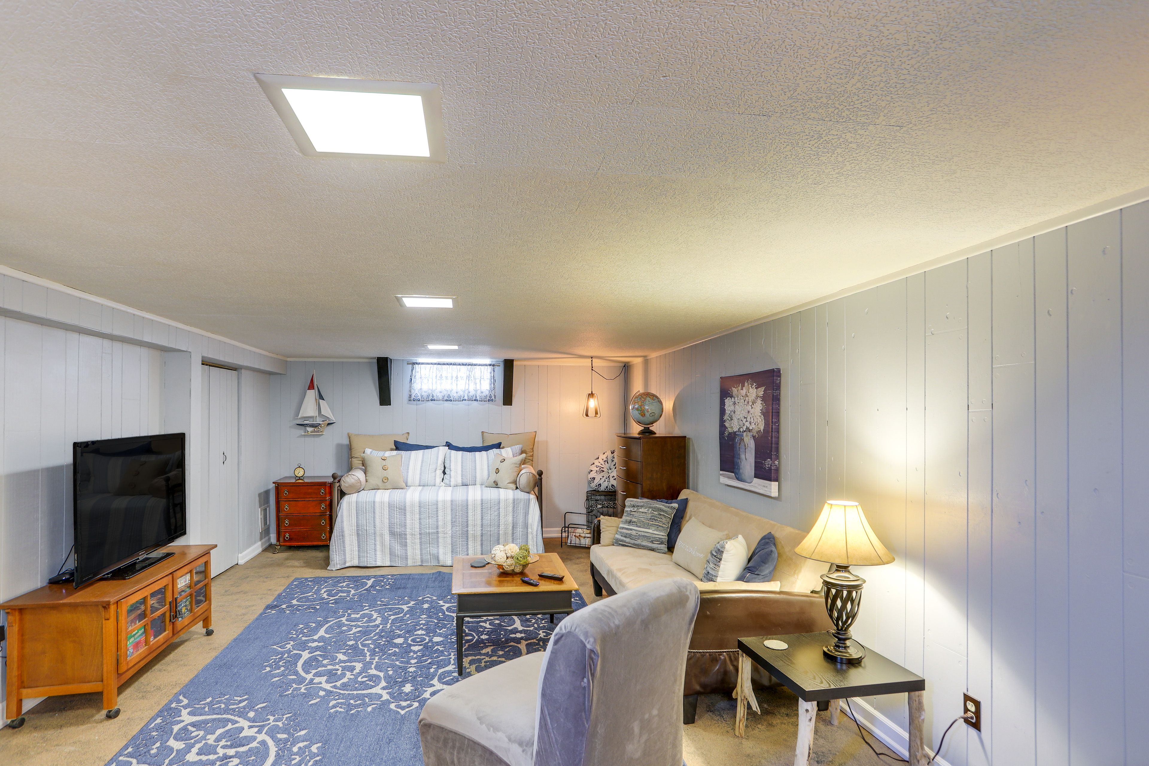 Basement | Twin Daybed w/ Twin Trundle | Full Sleeper Sofa | Board Games & Books