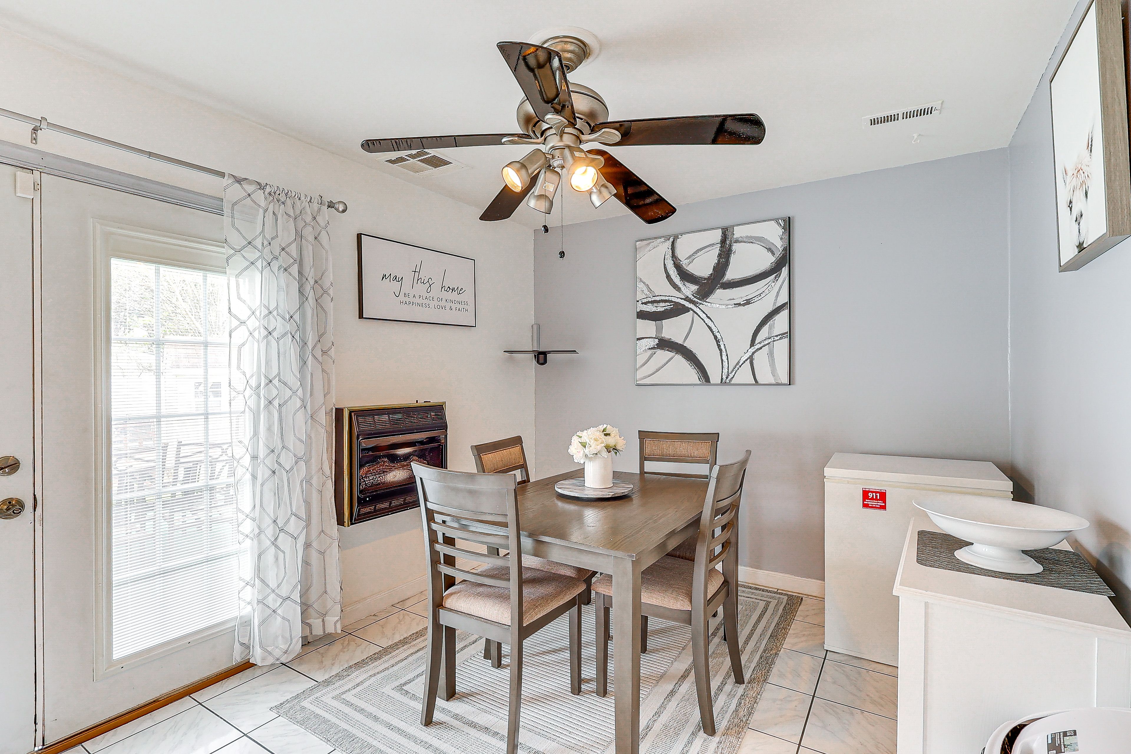 Dining Area | Fireplace | 1st Floor