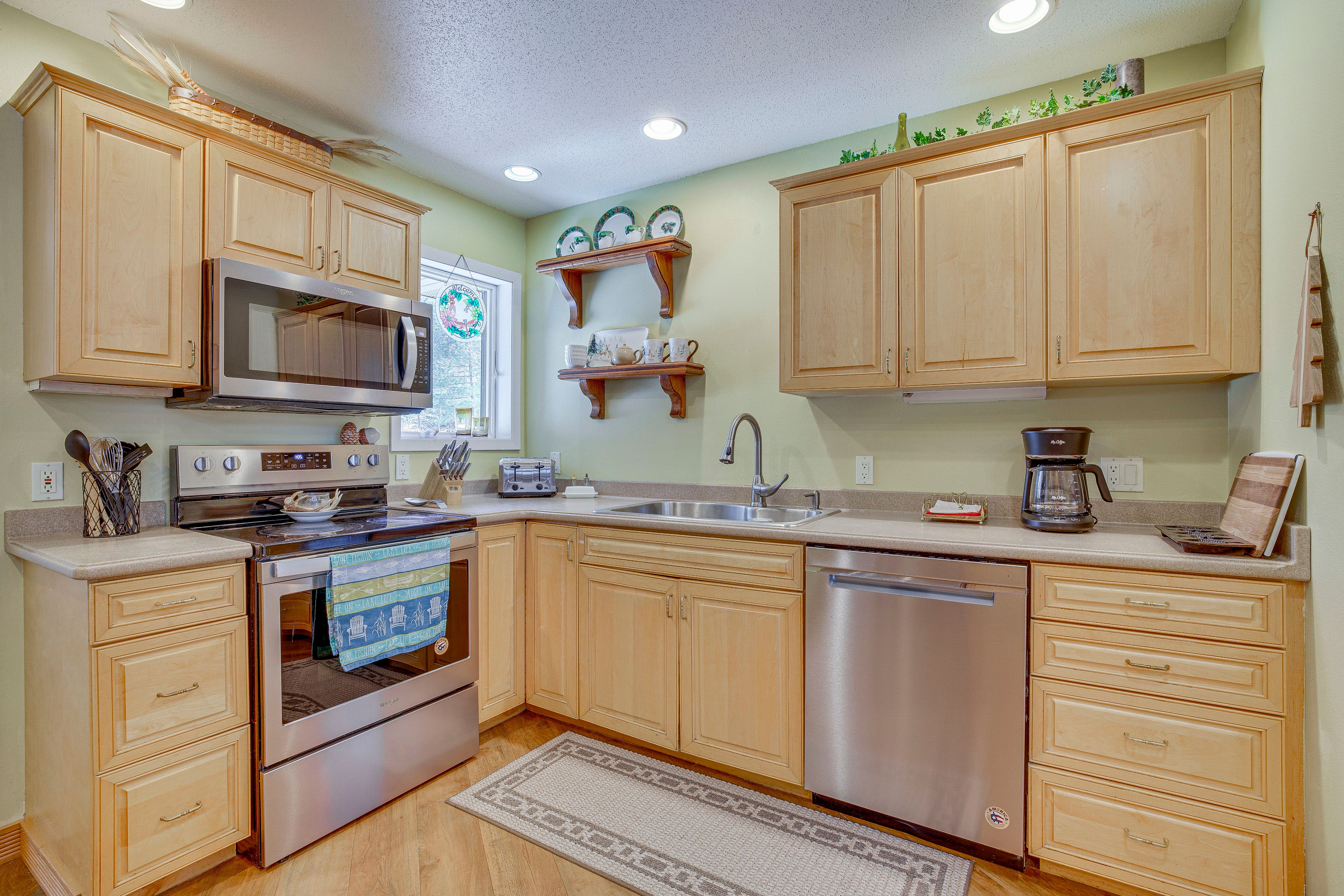 Kitchen | Main Level | Drip Coffee Maker | Toaster | Cooking Basics