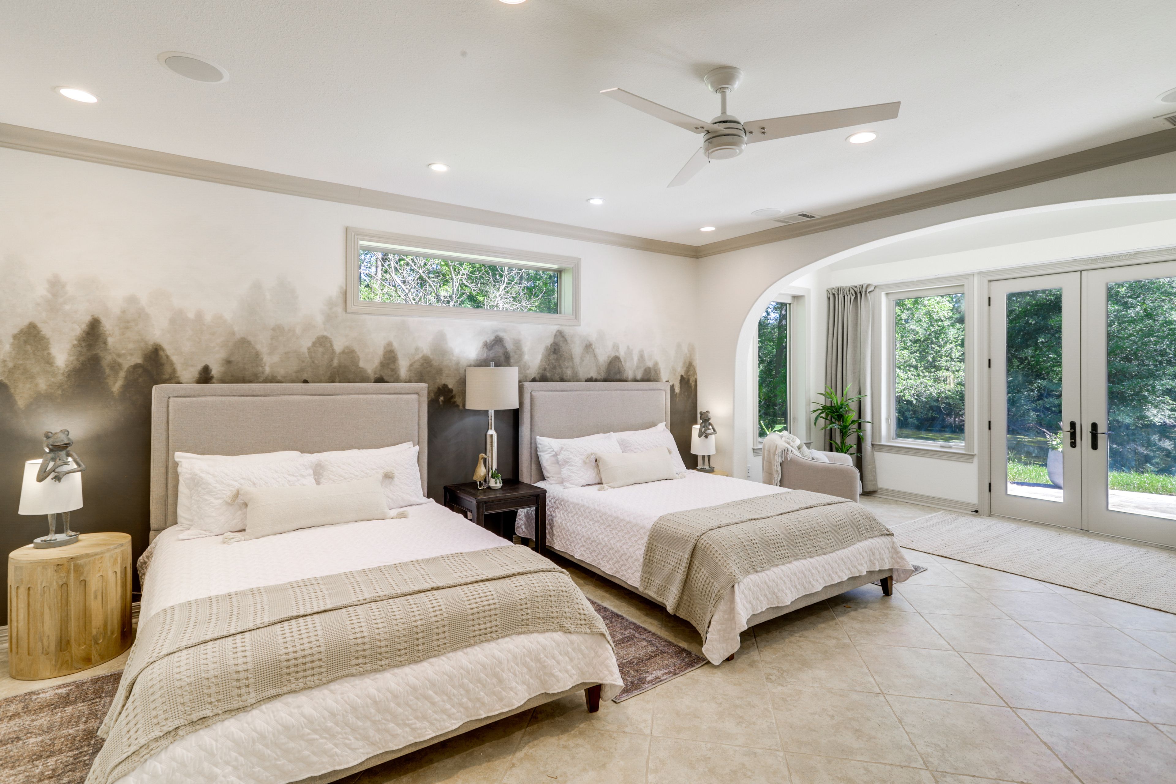 Bedroom 1 | 2 Queen Beds | Twin Daybed w/ Twin Trundle | 1st Floor