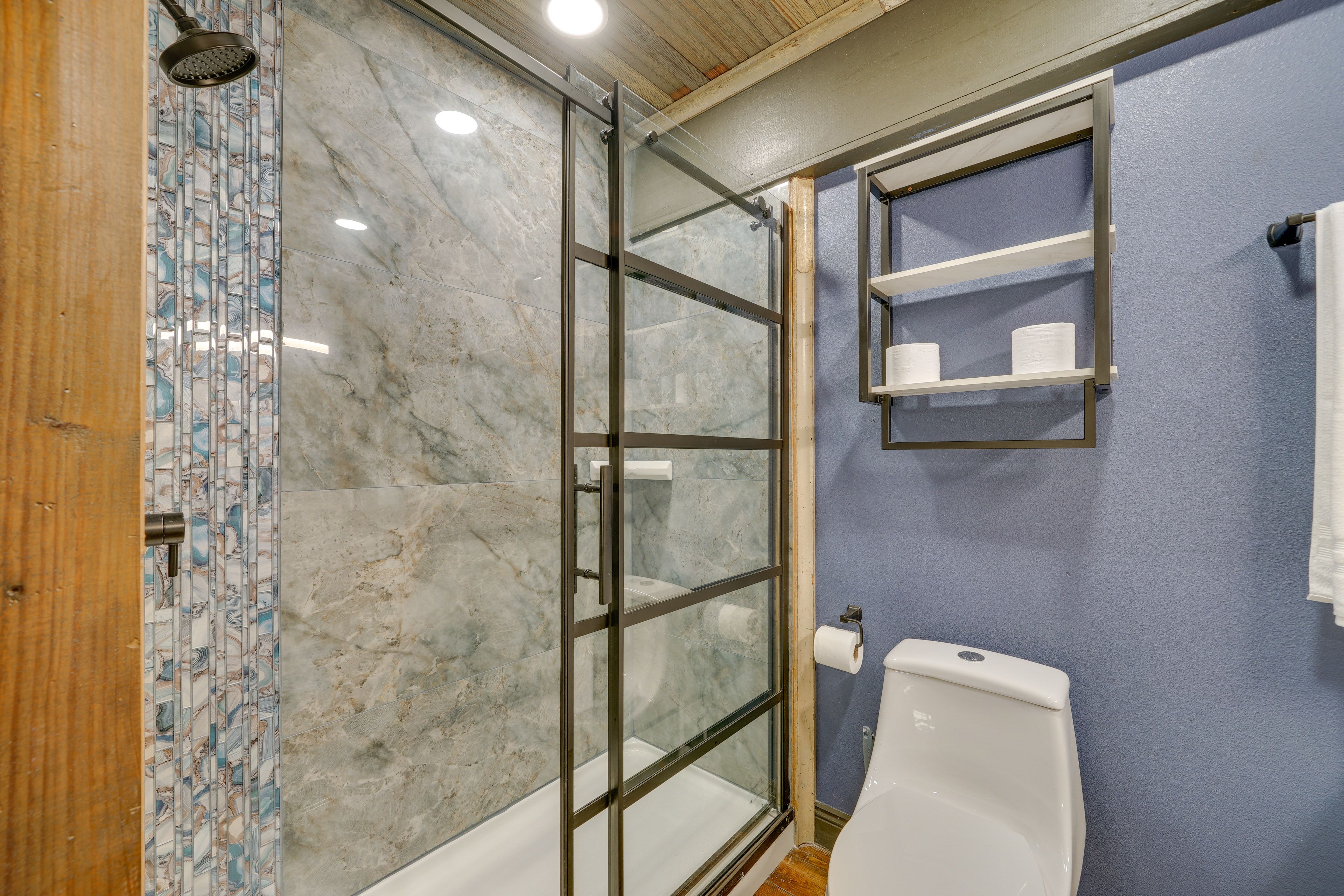 Bathroom | Complimentary Toiletries | Walk-In Shower