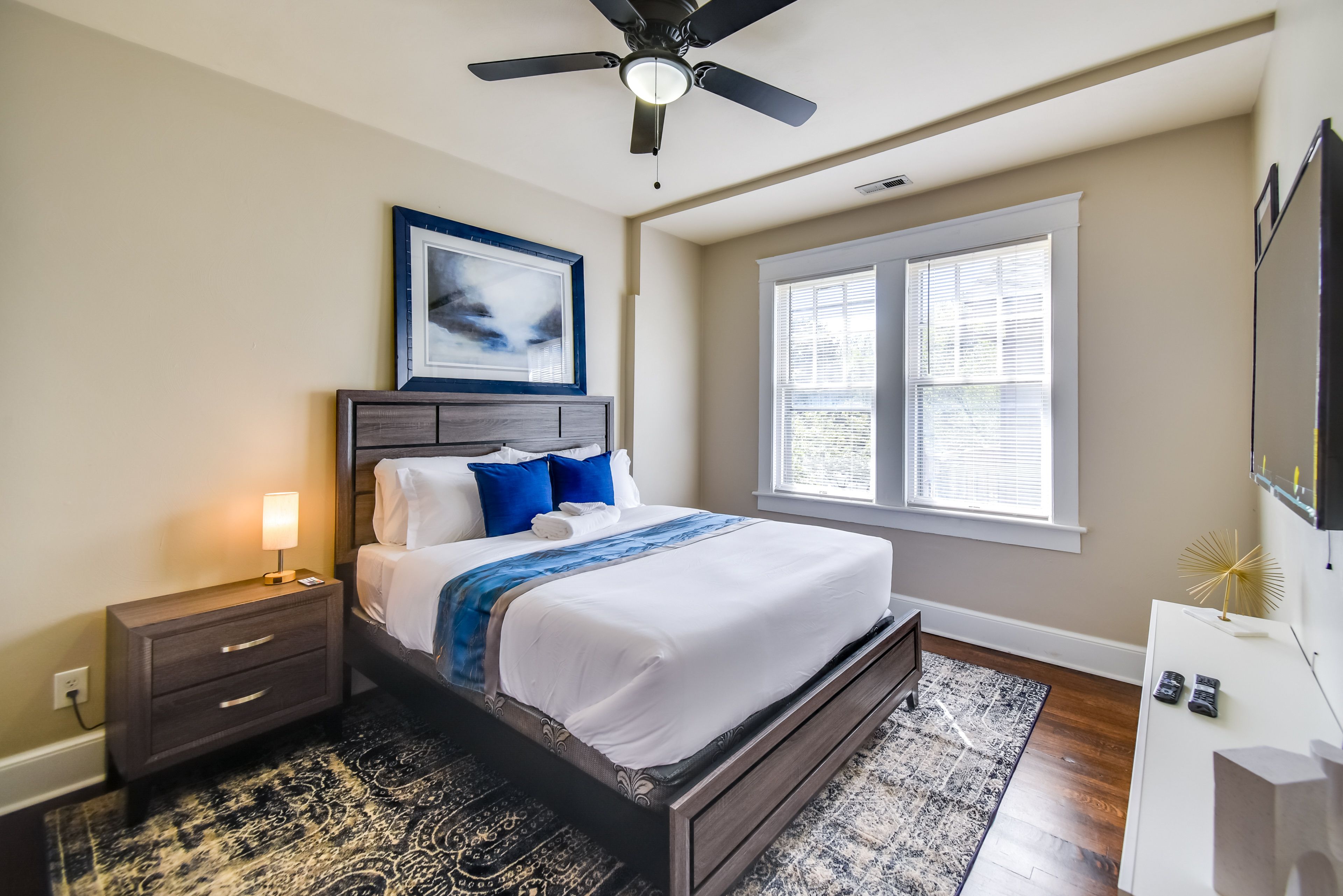 Bedroom 1 | Queen Bed | Linens Provided | Smart TV