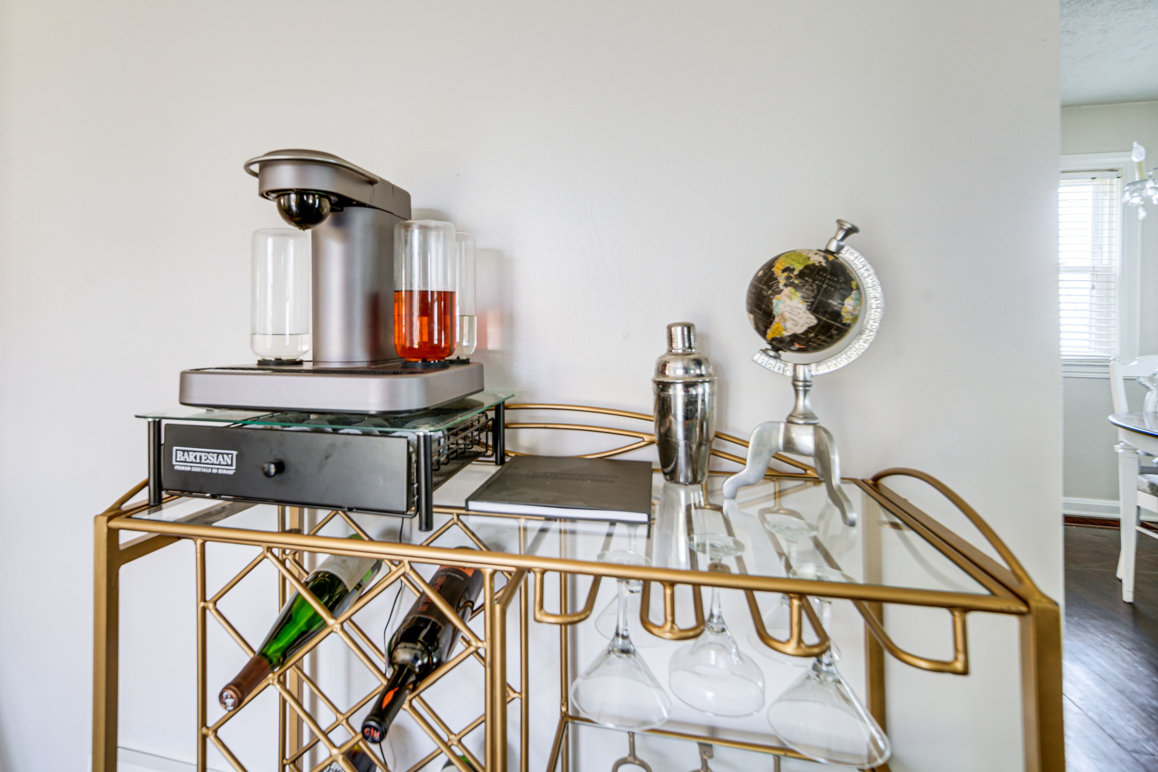 Bar Area | 1st Floor | Bartesian Machine | Glassware