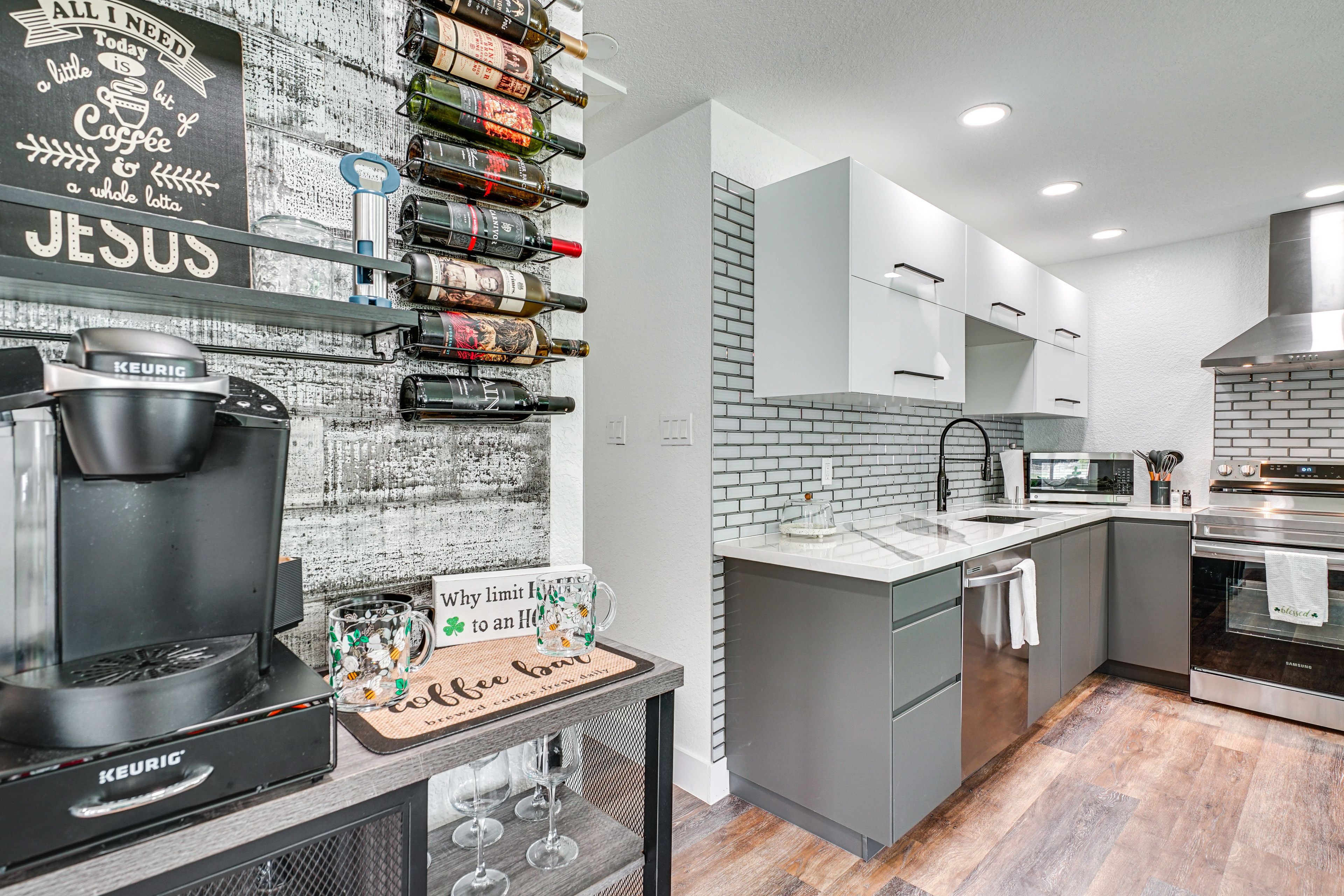 Coffee Bar | Keurig Coffee Maker w/ K-Cups Provided