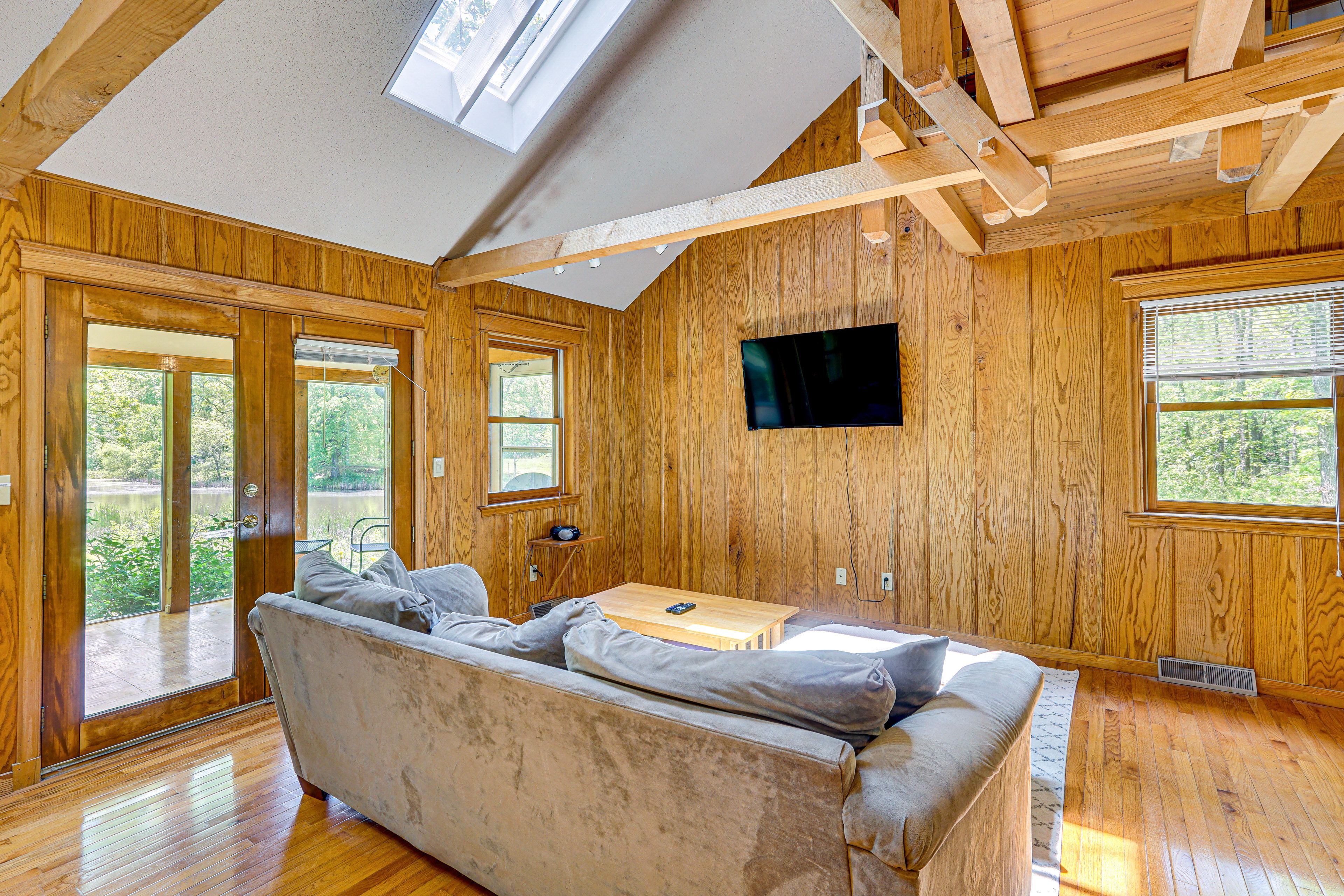 Living Room | Flat-Screen TV | Access to Sunroom | 2nd Floor