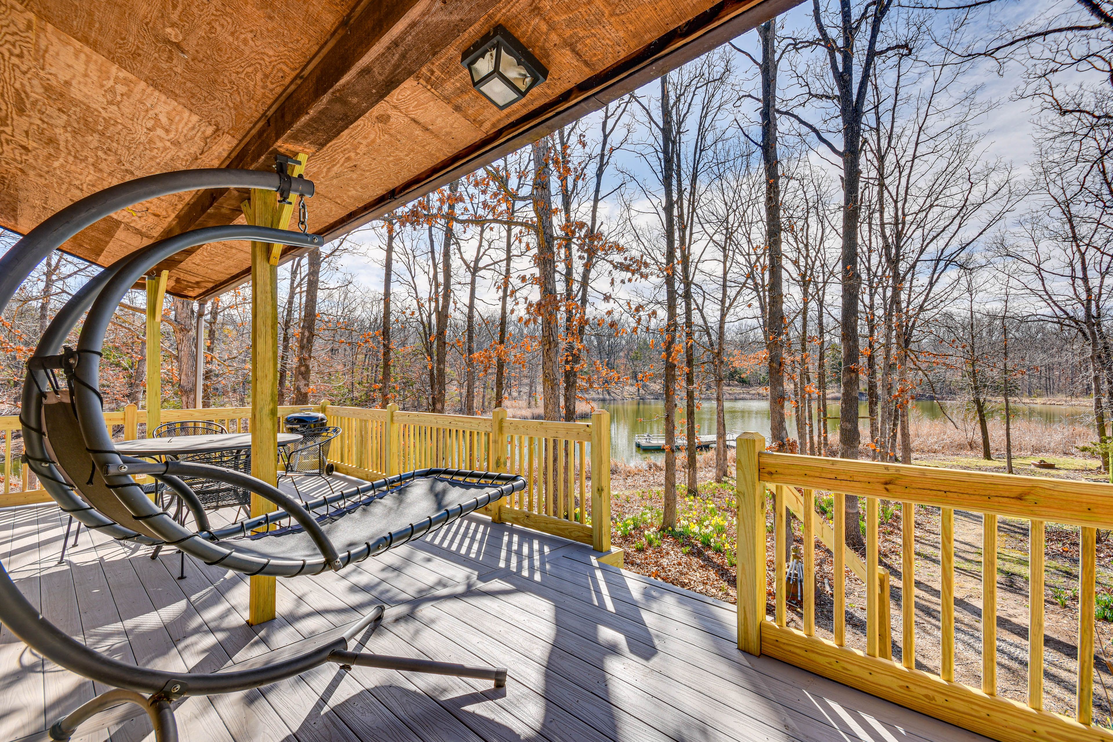 Wraparound Deck | Charcoal Grill | Outdoor Dining Area