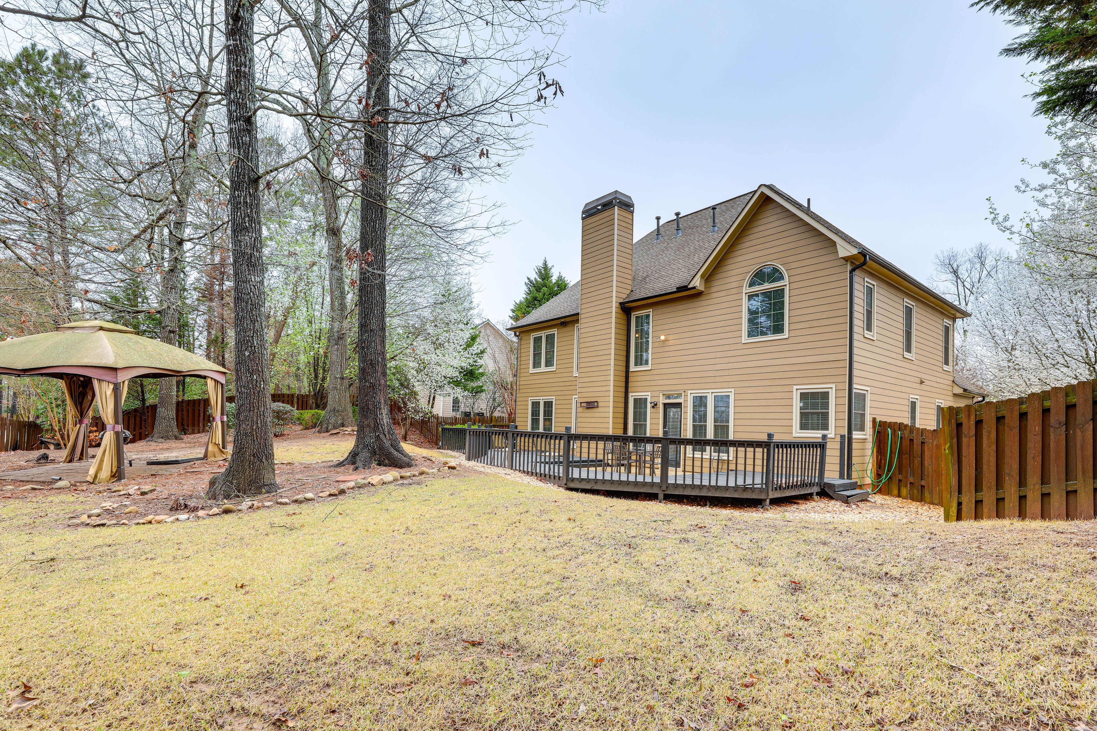 Private Yard | 6' Privacy Fence | Gazebo | 2-Story Home