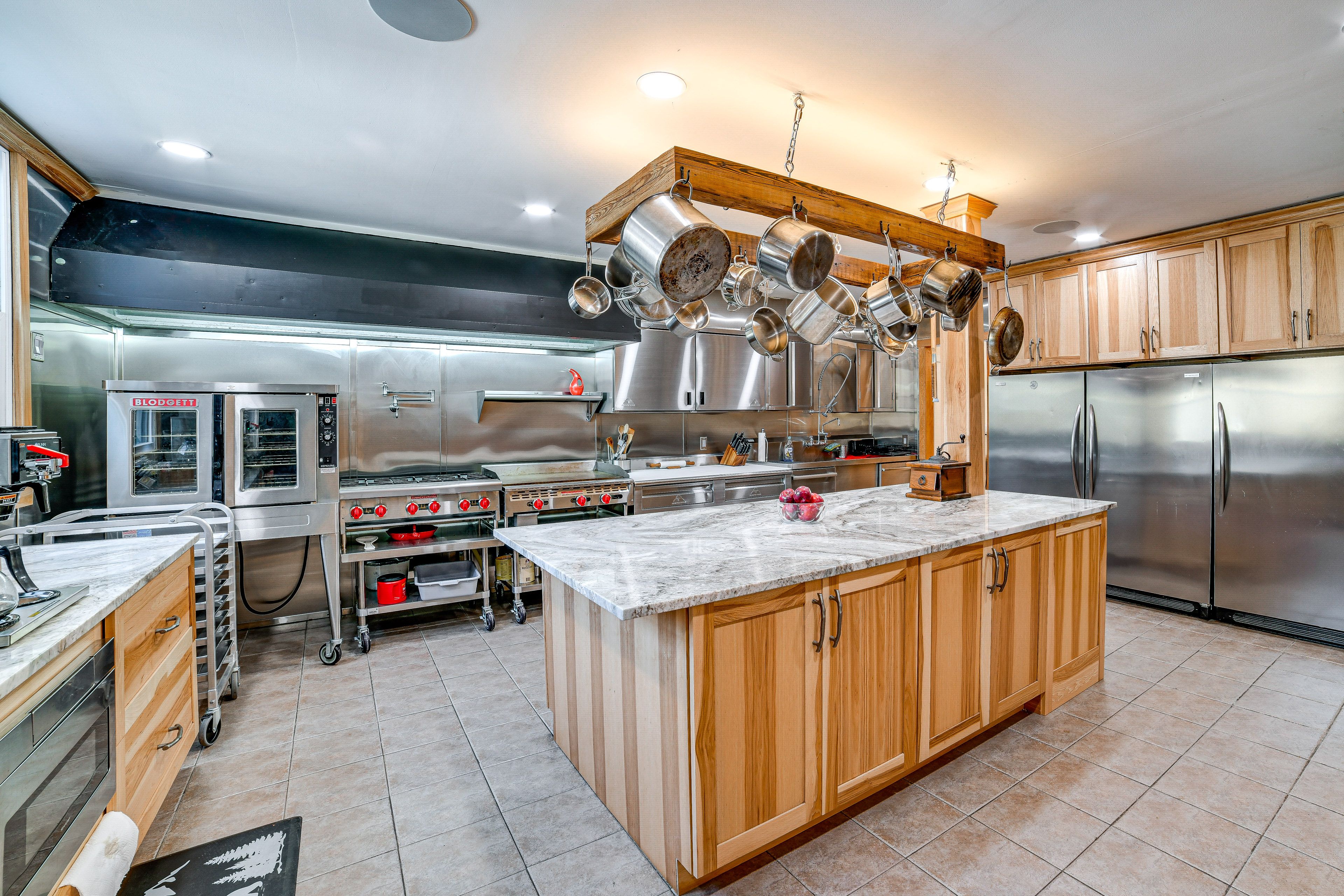 Commercial Kitchen | Main Level | 2 Dishwashers | 3 Refrigerators | Freezer