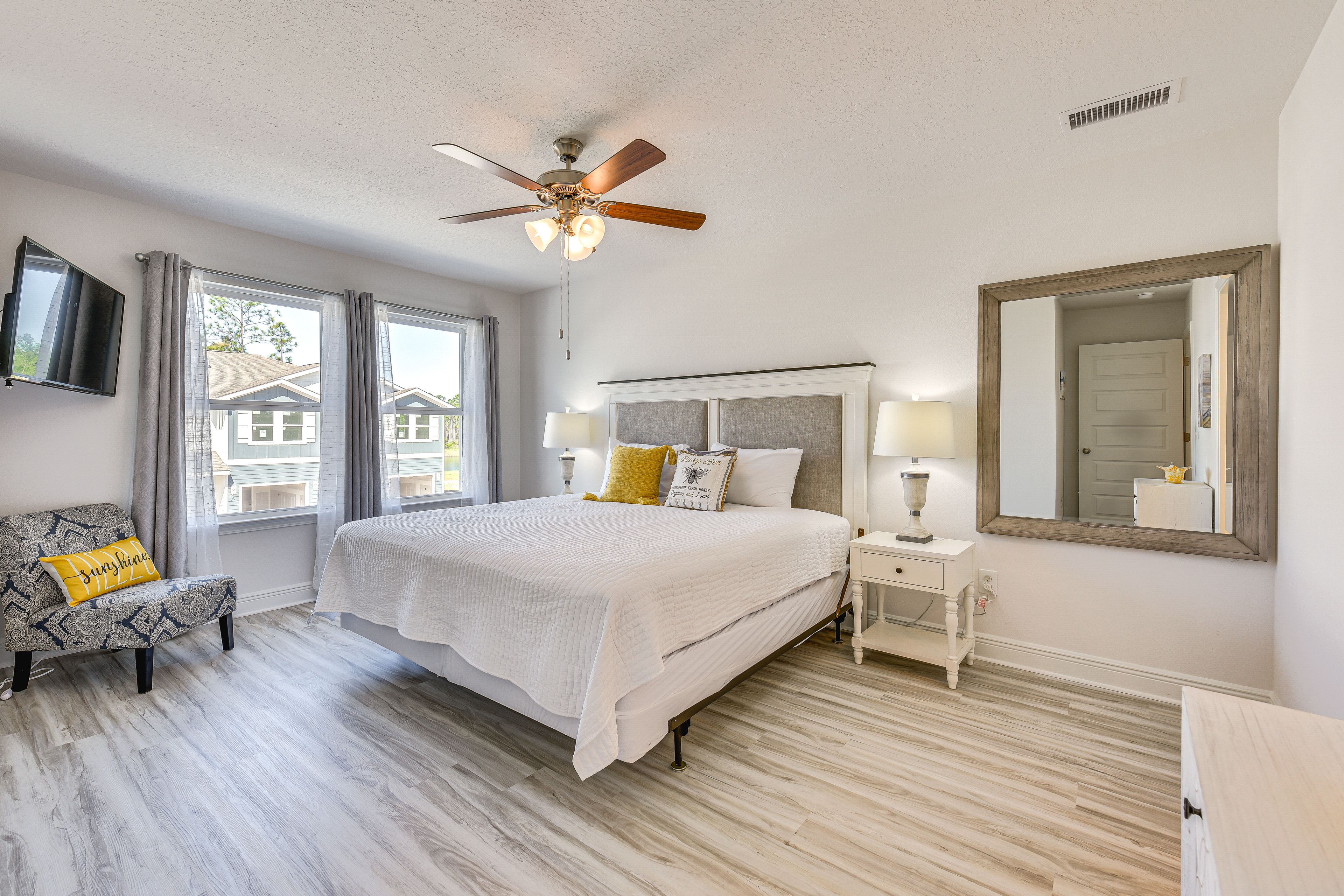 Bedroom 1 | King Bed | Linens Provided | 2nd Floor