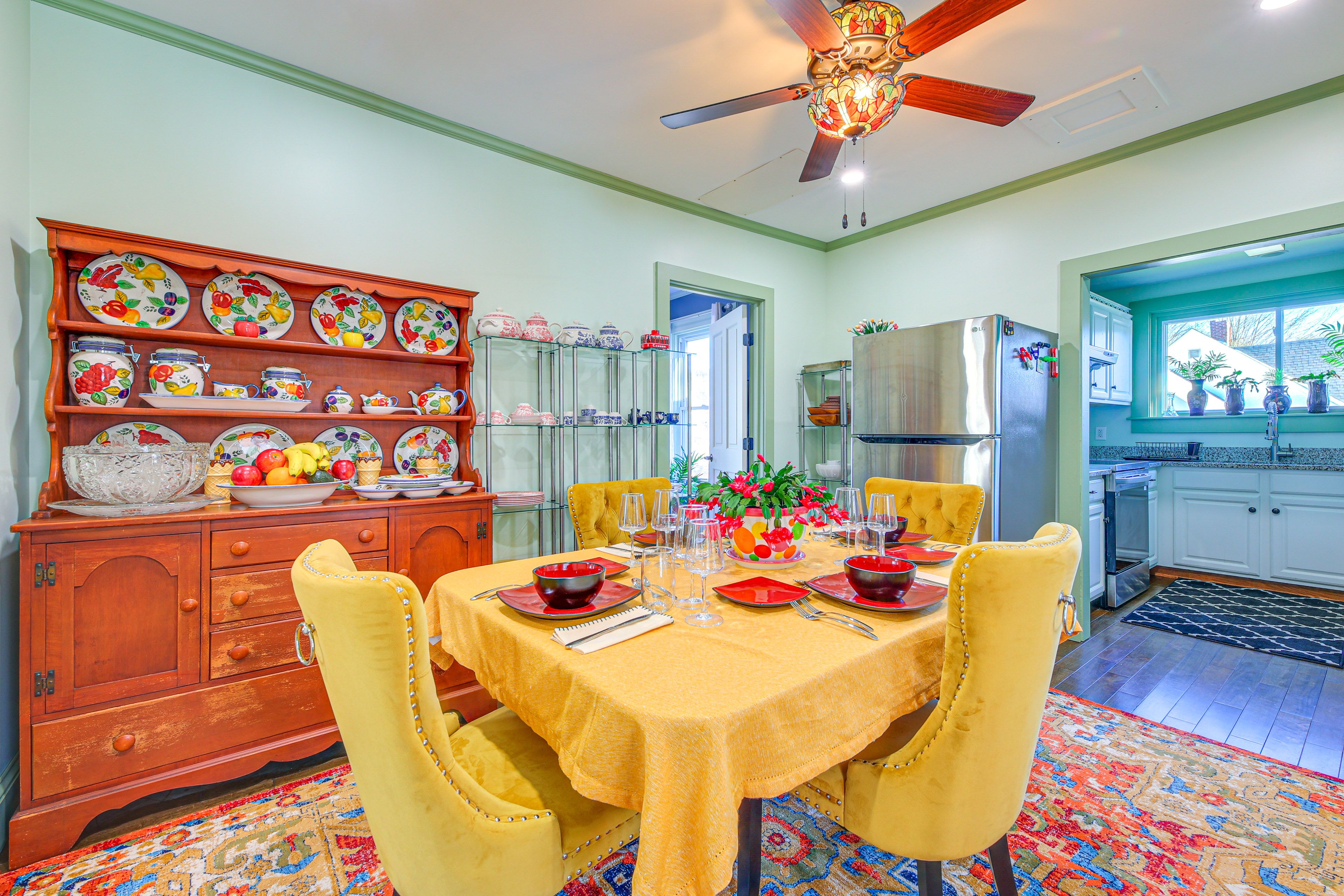 Dining Area | 2-Story Home | Central A/C & Heating