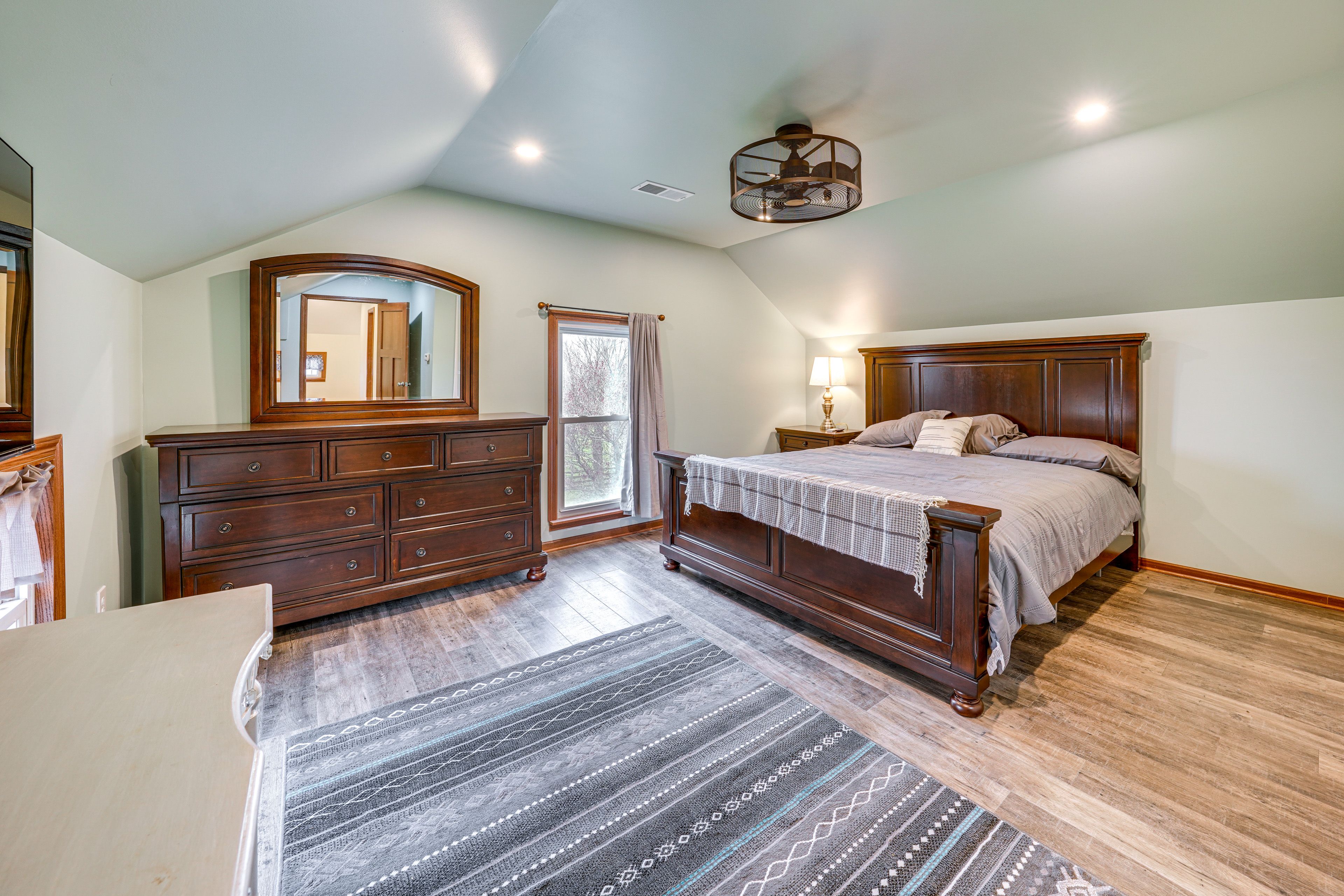 Bedroom 2 | Upper Level | King Bed | Ceiling Fan