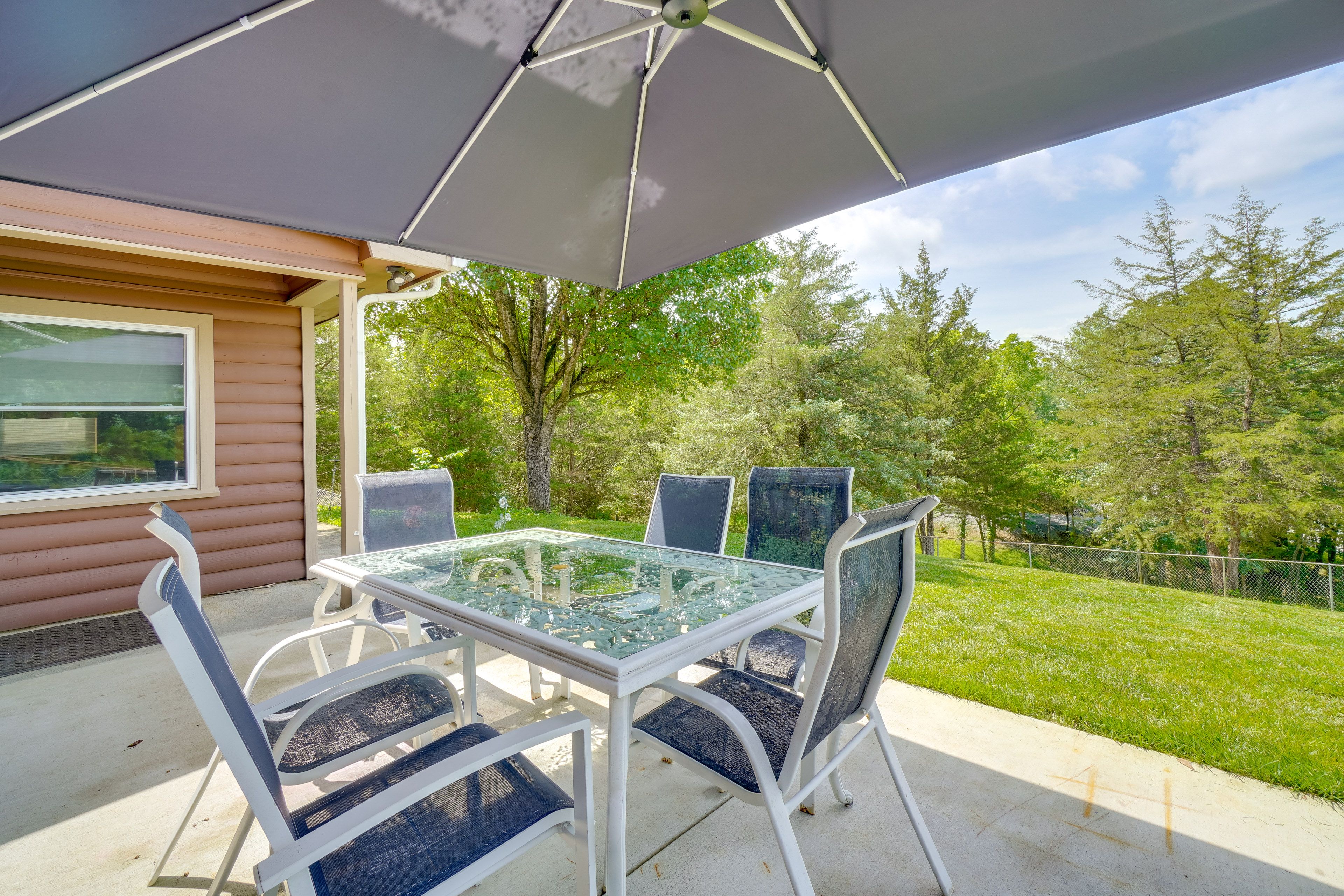 Private Patio | Outdoor Dining | Gas Grill | Lake View