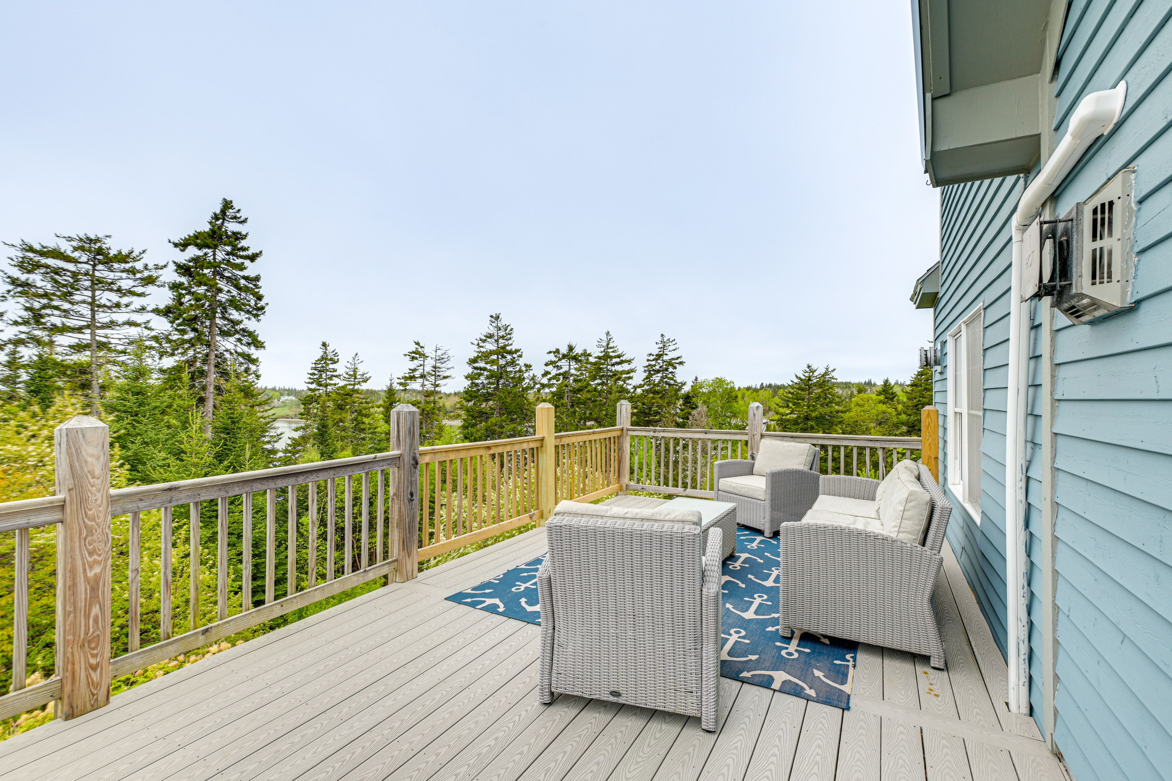 Deck | Ocean & Forest Views | Gas Grill