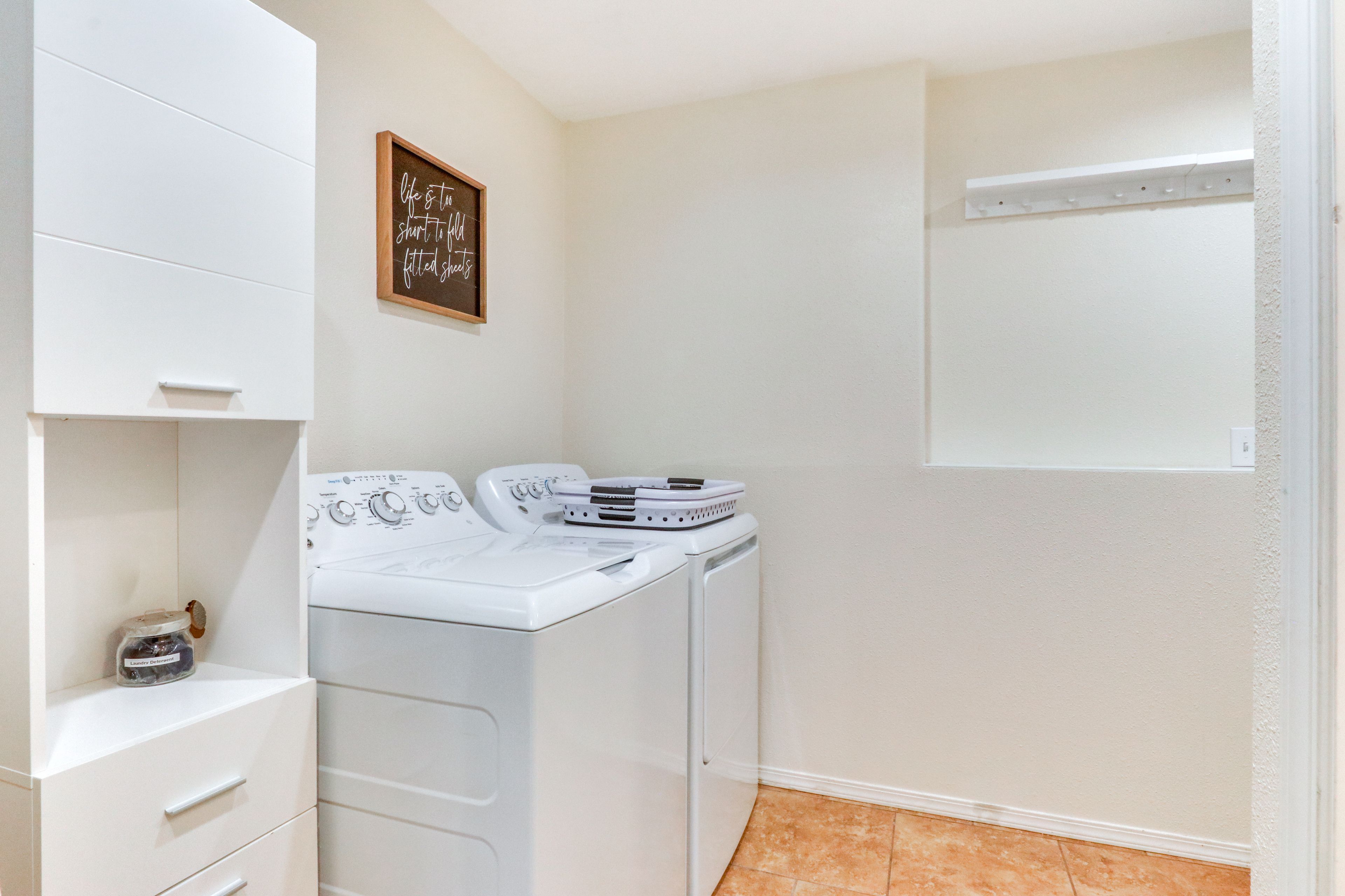 Laundry Room | Lower Level | Washer & Dryer | Detergent Provided