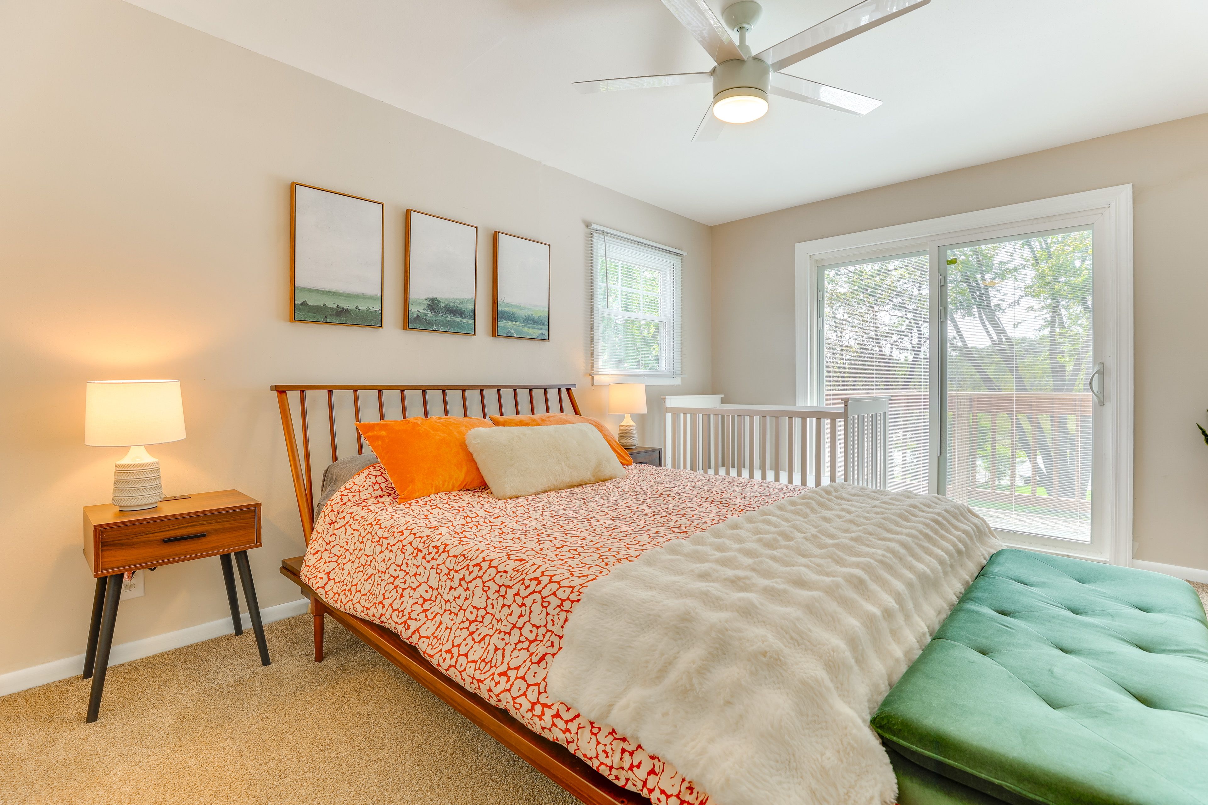 Bedroom 1 | 2nd Floor | Queen Bed | Crib | Linens Provided