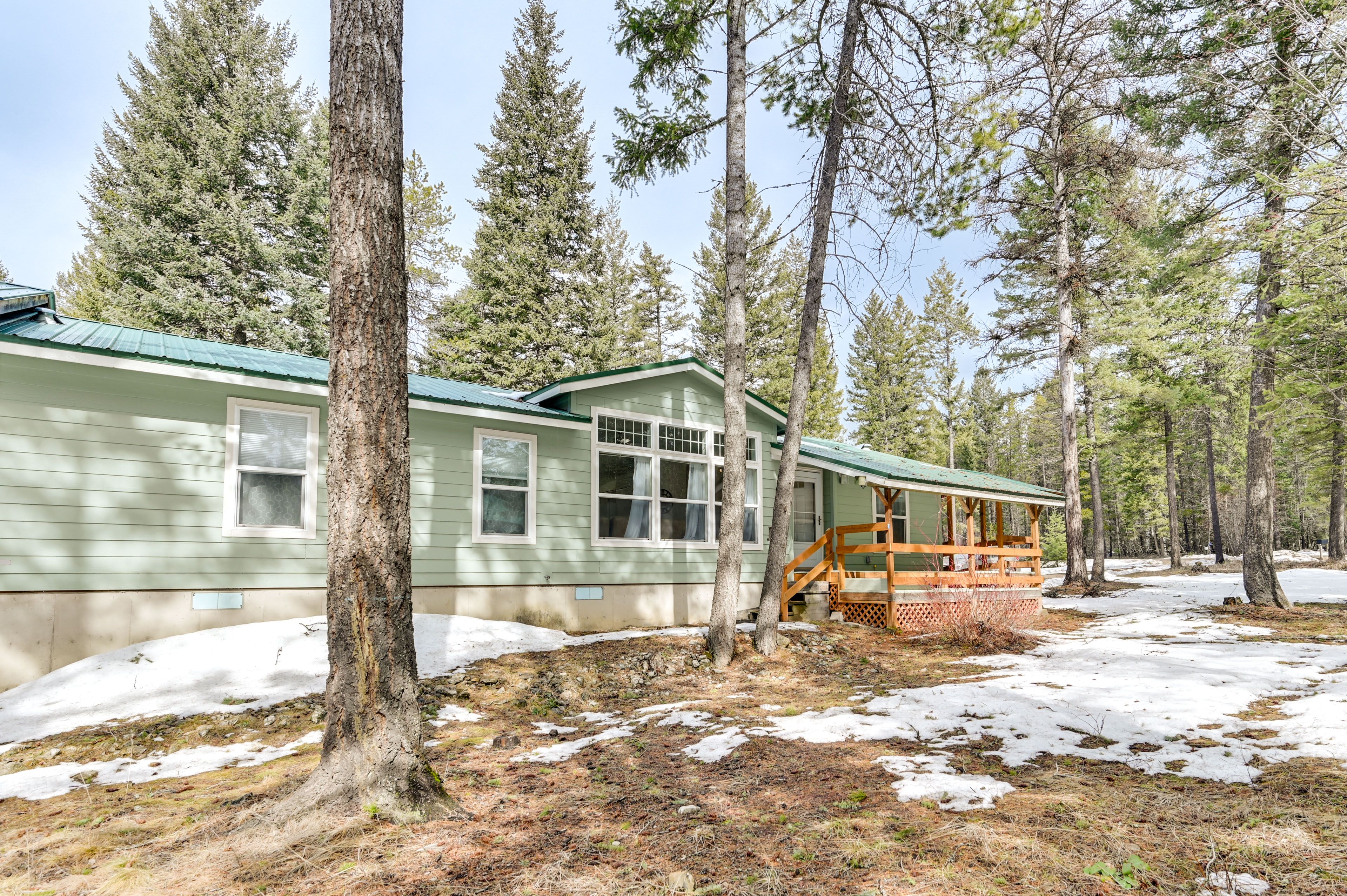 Home Exterior | Covered Deck | Unique Forest Setting