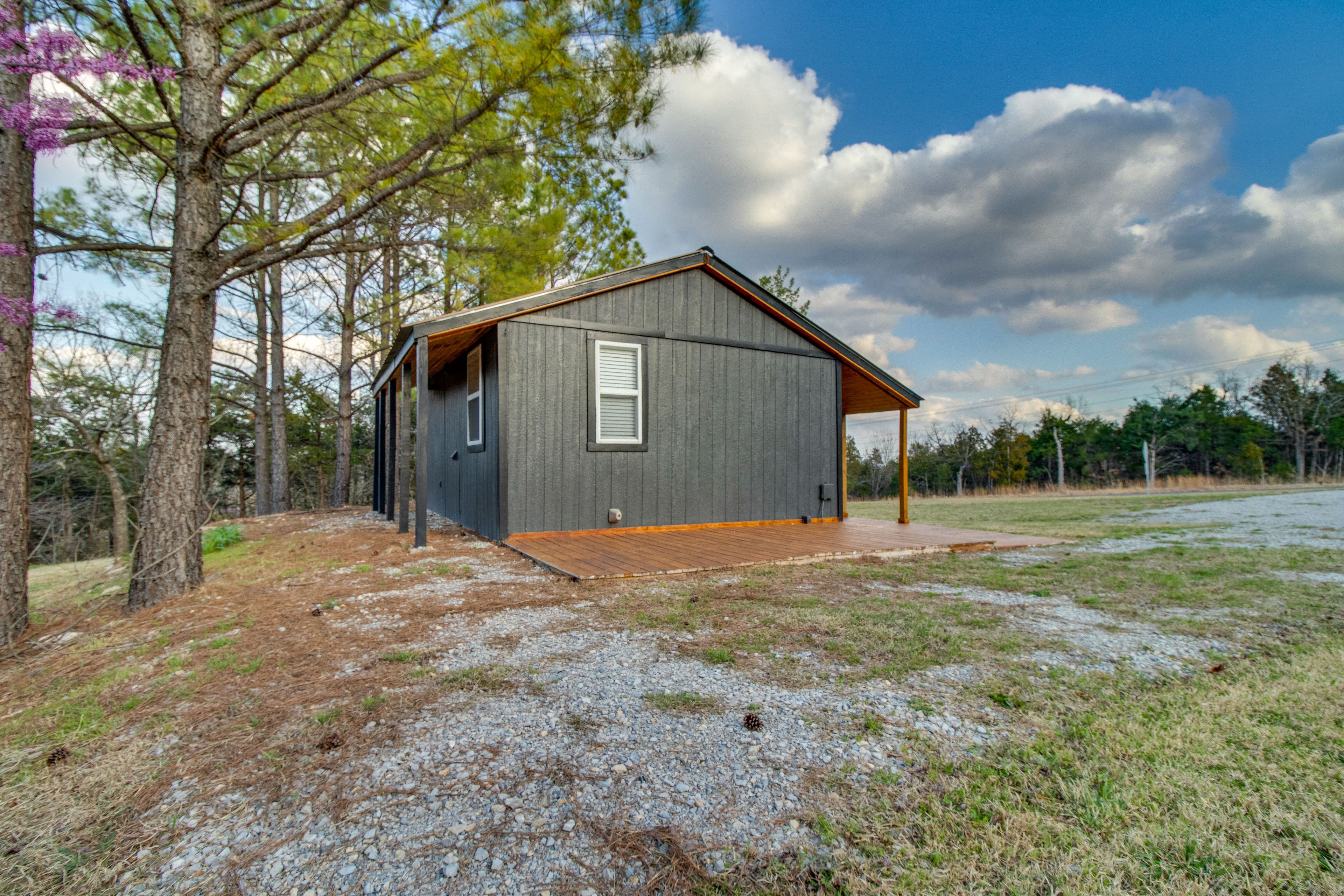 Parking | Gravel Driveway (2 Vehicles) | RV Parking w/ Electric Hookup Available