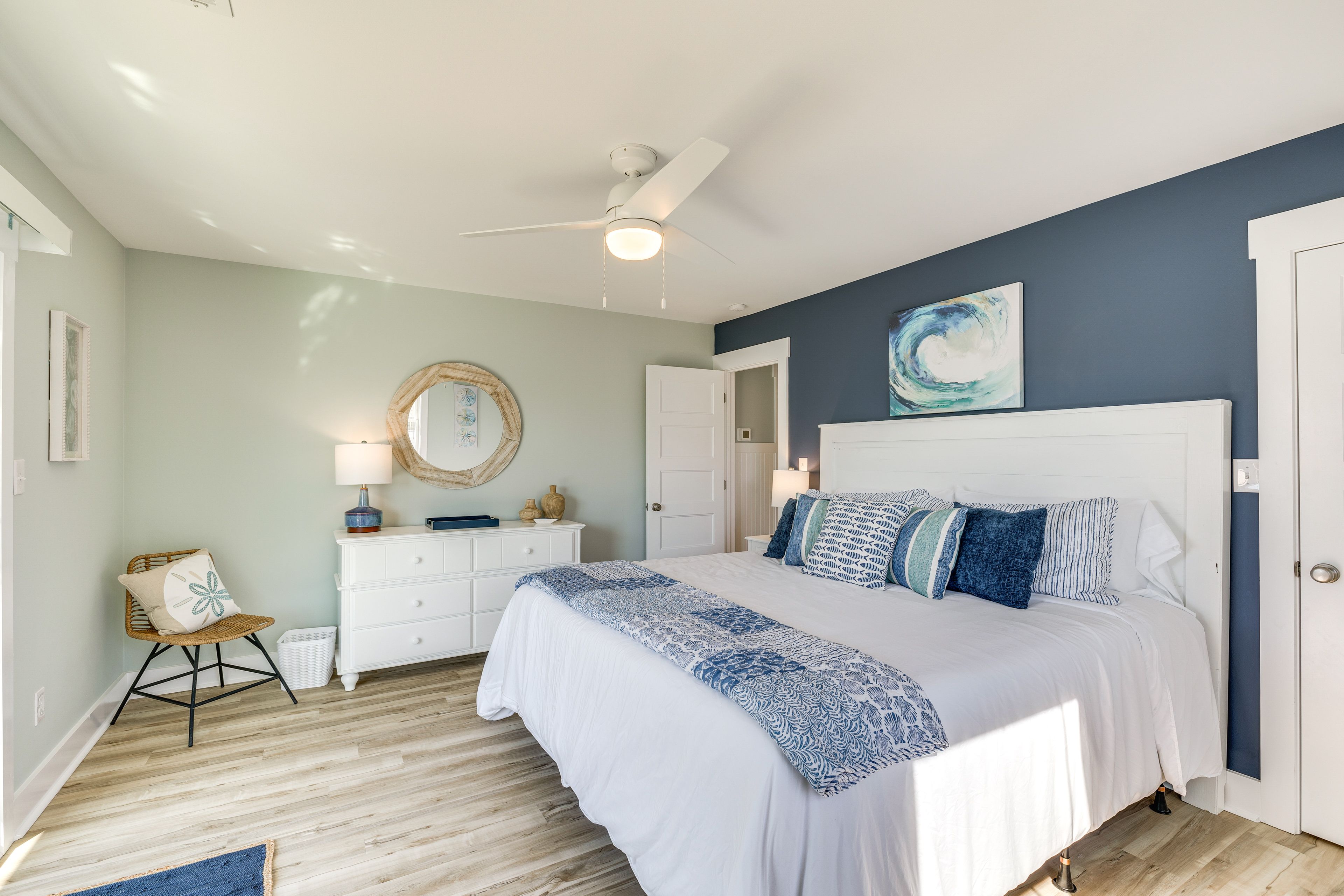 Bedroom 1 | King Bed | Flat-Screen TV | Access to Deck | 2nd Floor