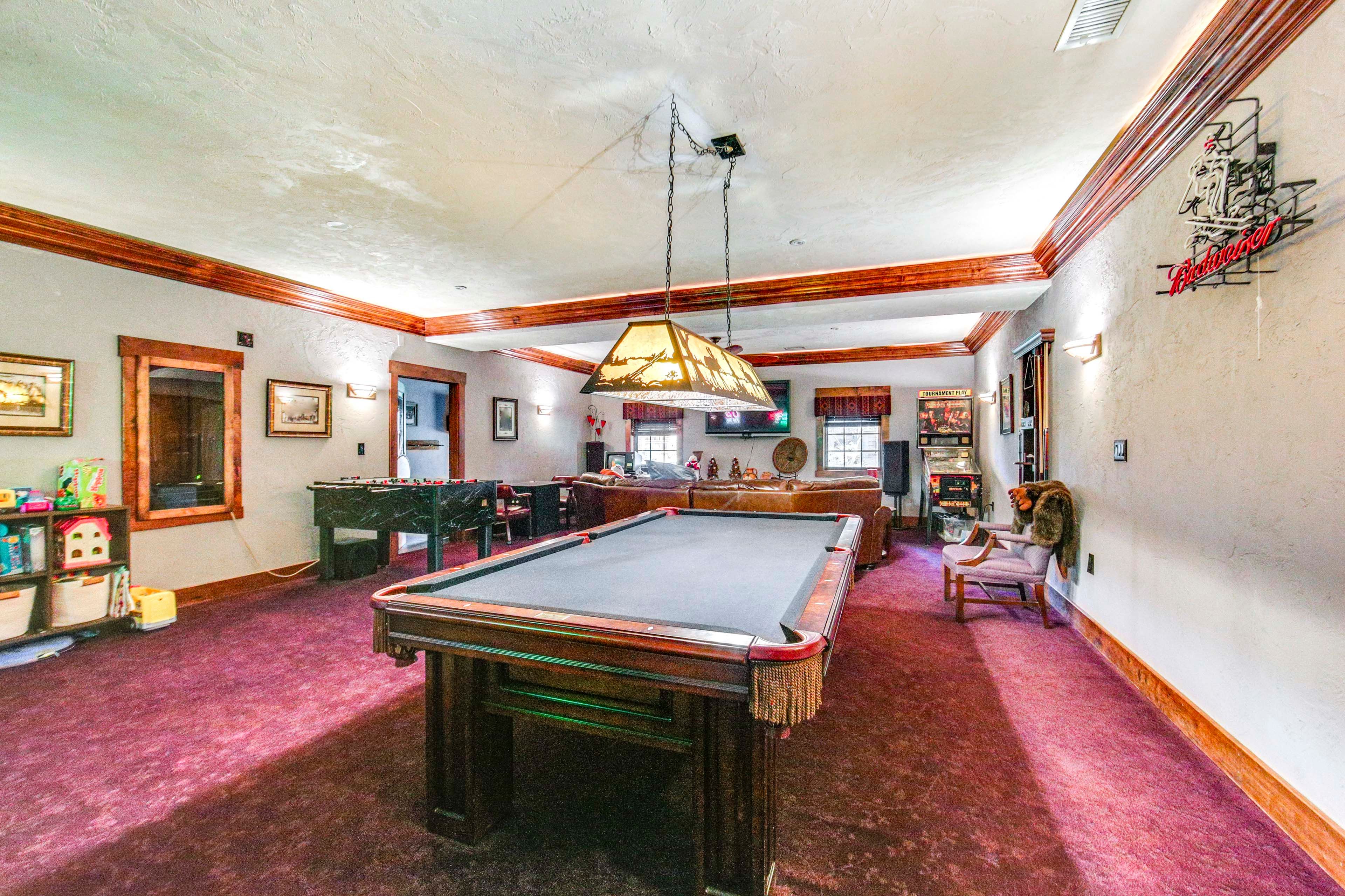 Game Room | Pool Table | Foosball | Basement Level