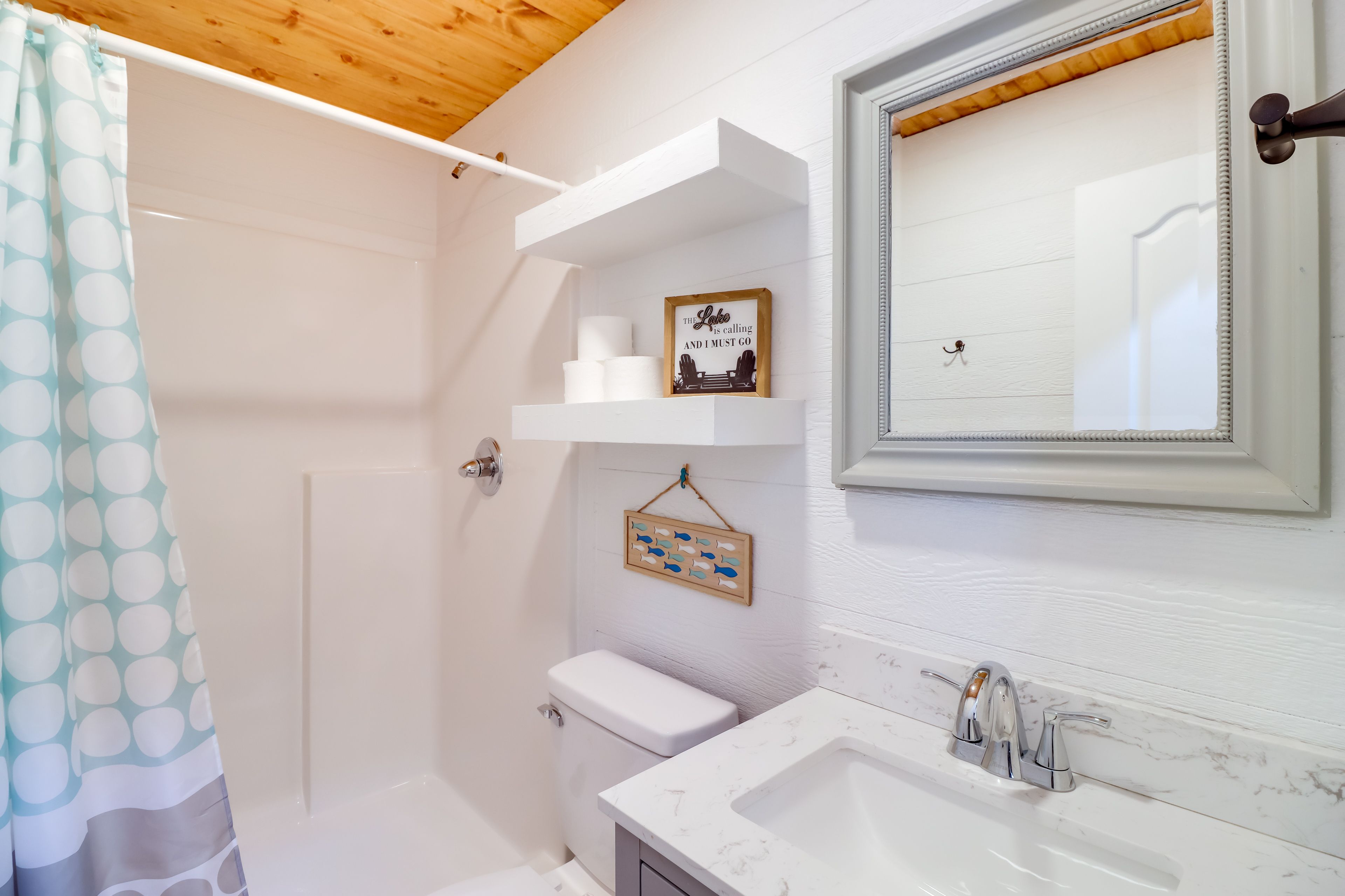 Bathroom | Walk-In Shower | Complimentary Toiletries