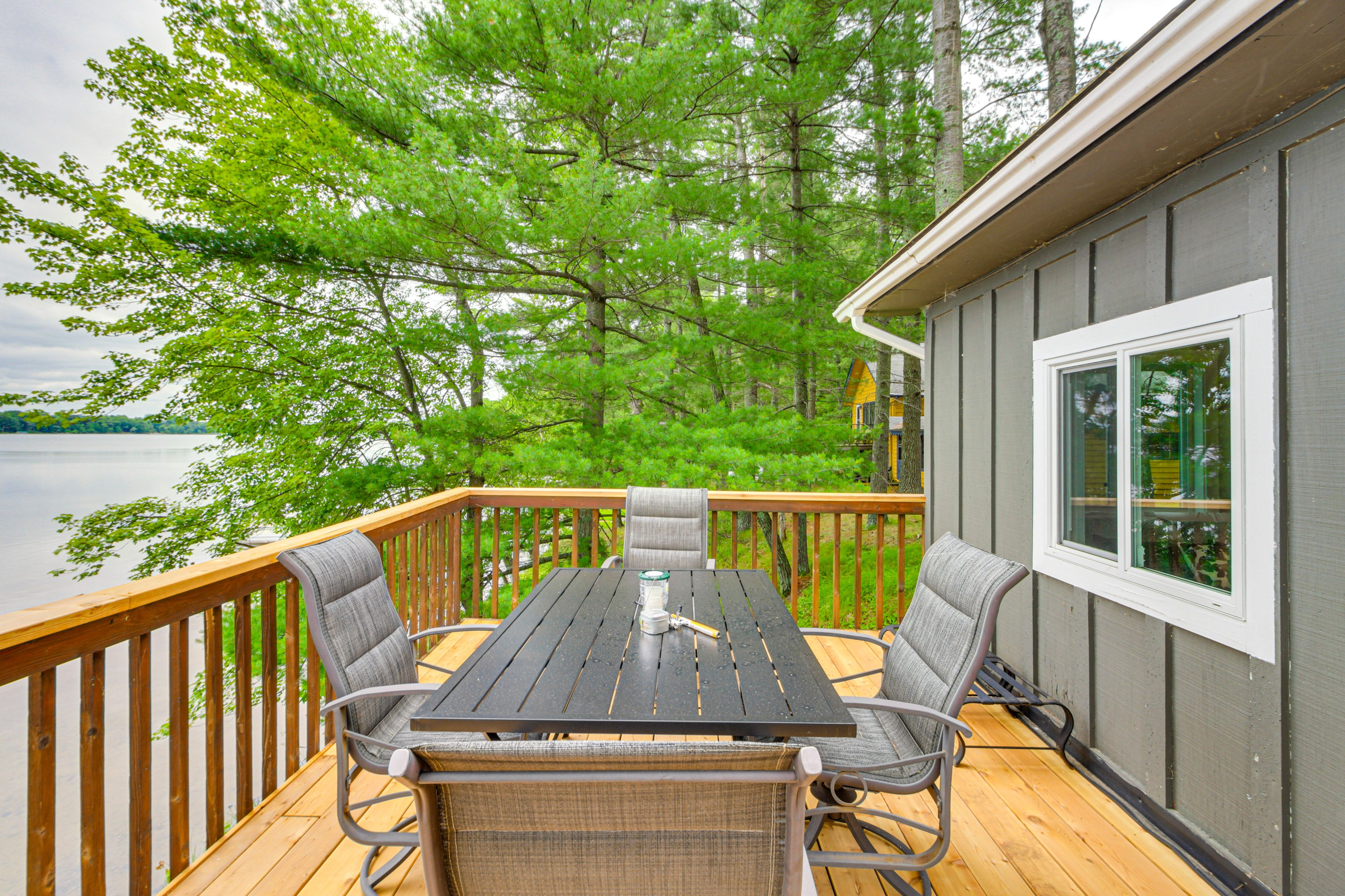 Furnished Deck | Access From Living Room | Lakefront View