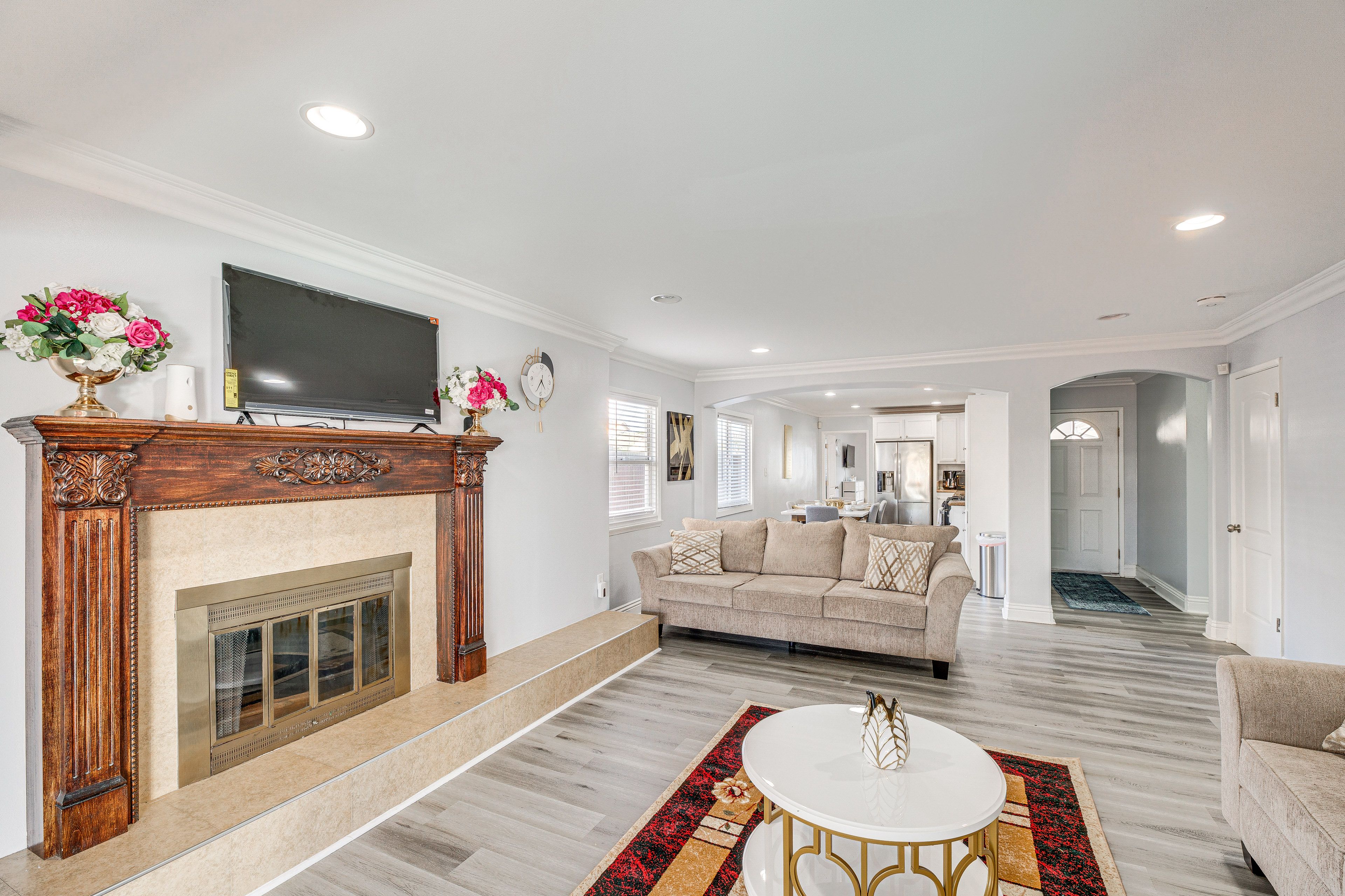 Living Room | Fireplace | Smart TV