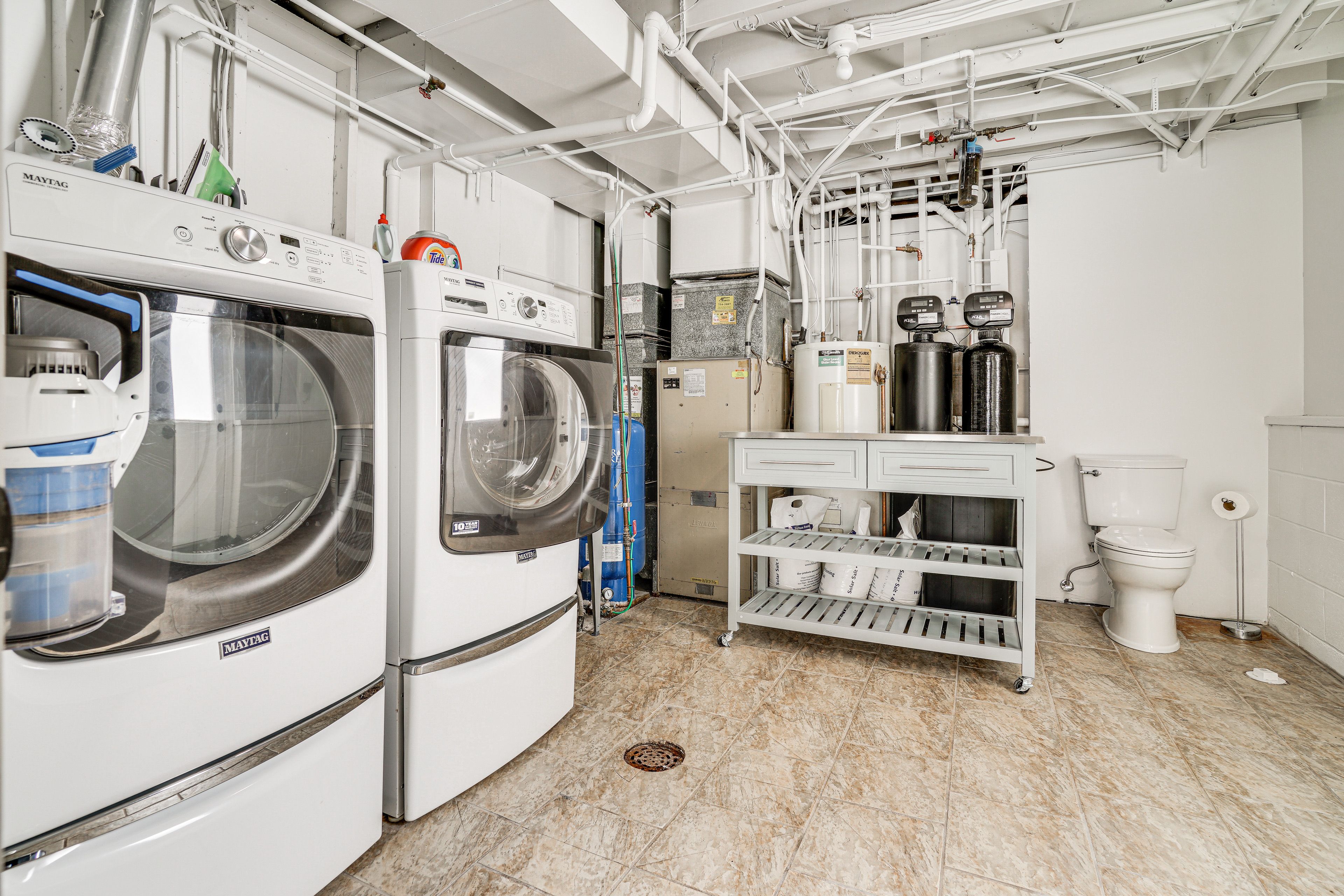 Half Bathroom | Lower Level | Washer & Dryer