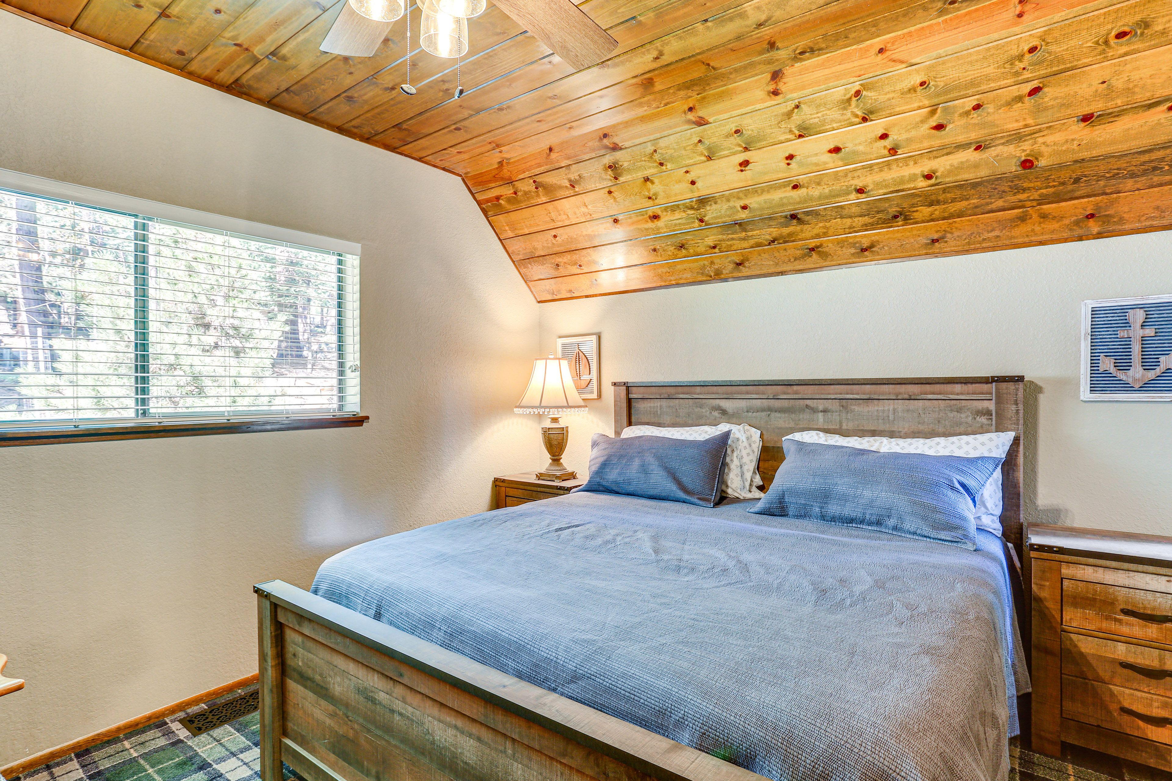 Bedroom 2 | Main Level | King Bed | Electric Fireplace